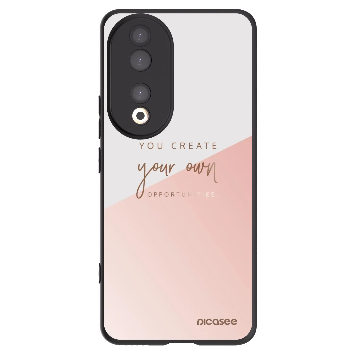 Picasee silikonowe czarne etui na Honor 90 5G - You create your own opportunities