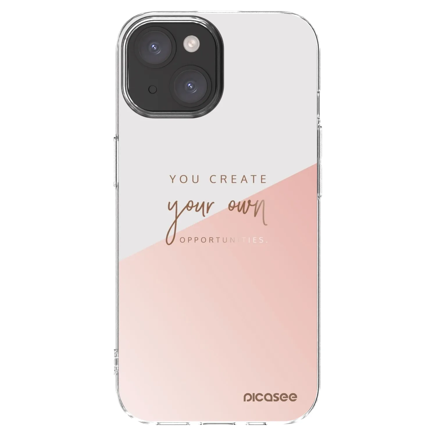Picasee silikonowe przeźroczyste etui na Apple iPhone 15 - You create your own opportunities