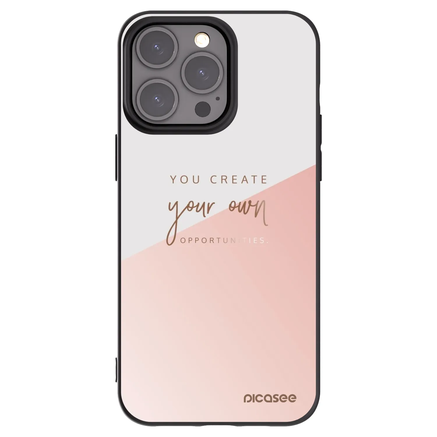 Picasee silikonowe czarne etui na Apple iPhone 15 Pro Max - You create your own opportunities