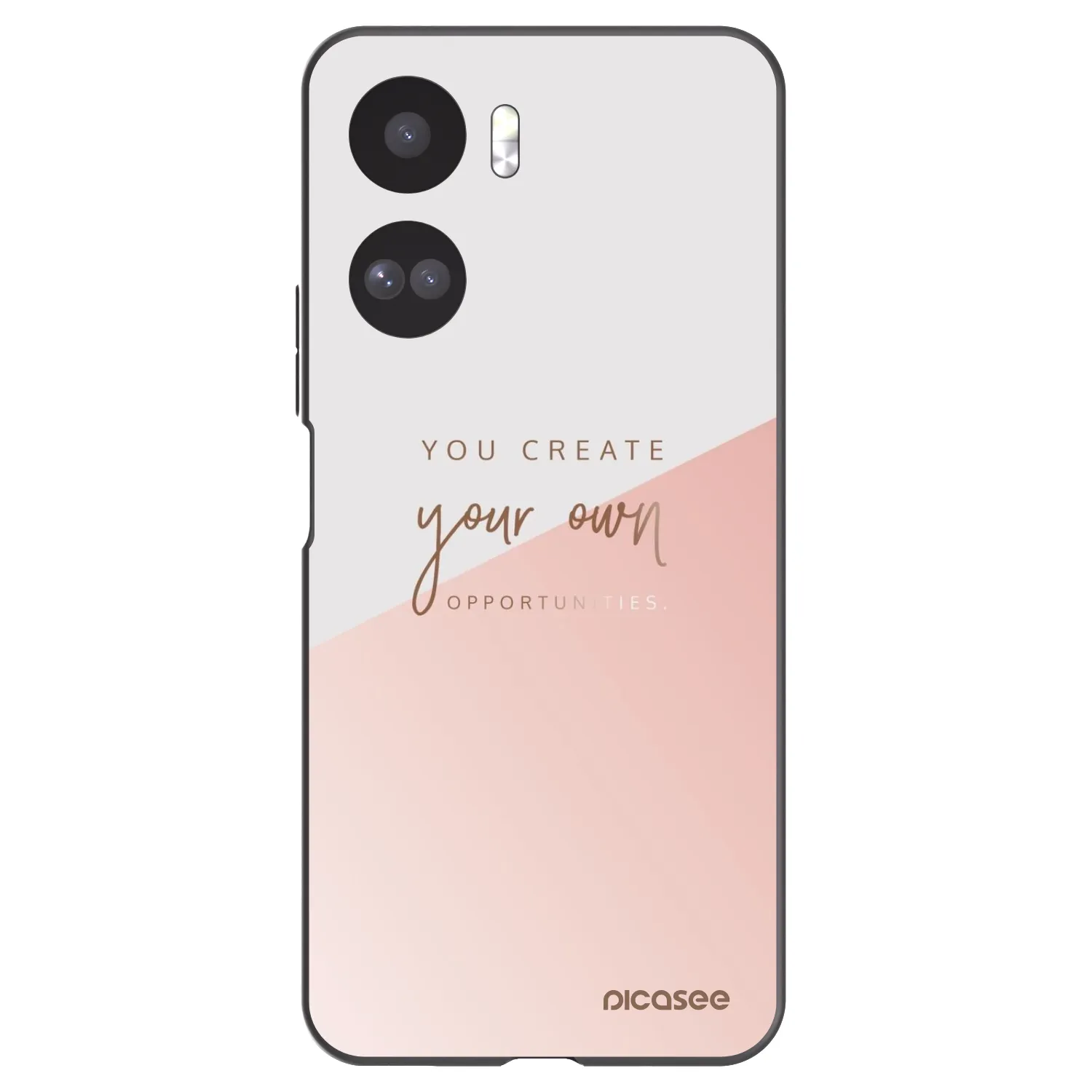 Picasee silikonowe czarne etui na Honor 90 Lite 5G - You create your own opportunities