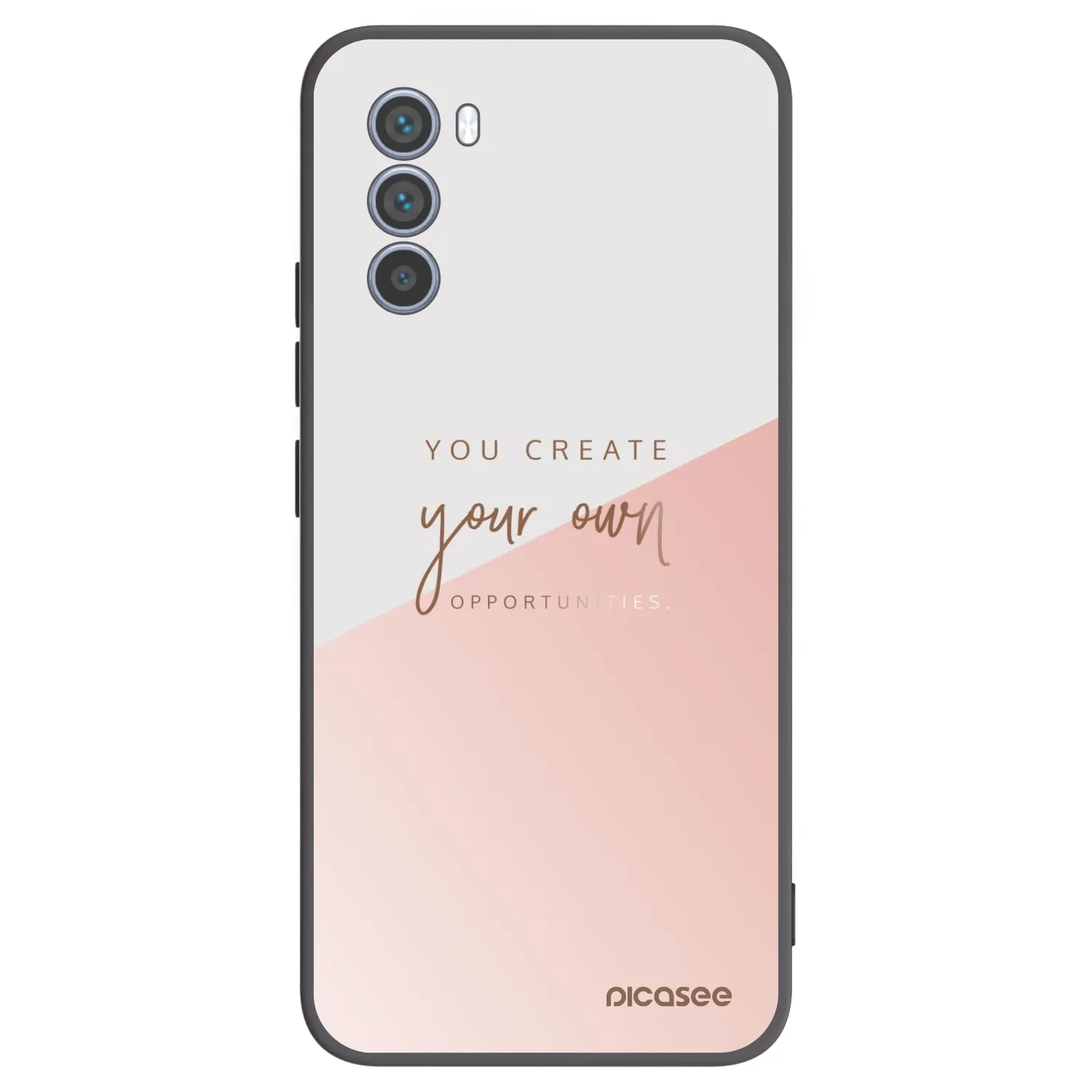 Picasee silikonowe czarne etui na Motorola Moto G62 - You create your own opportunities