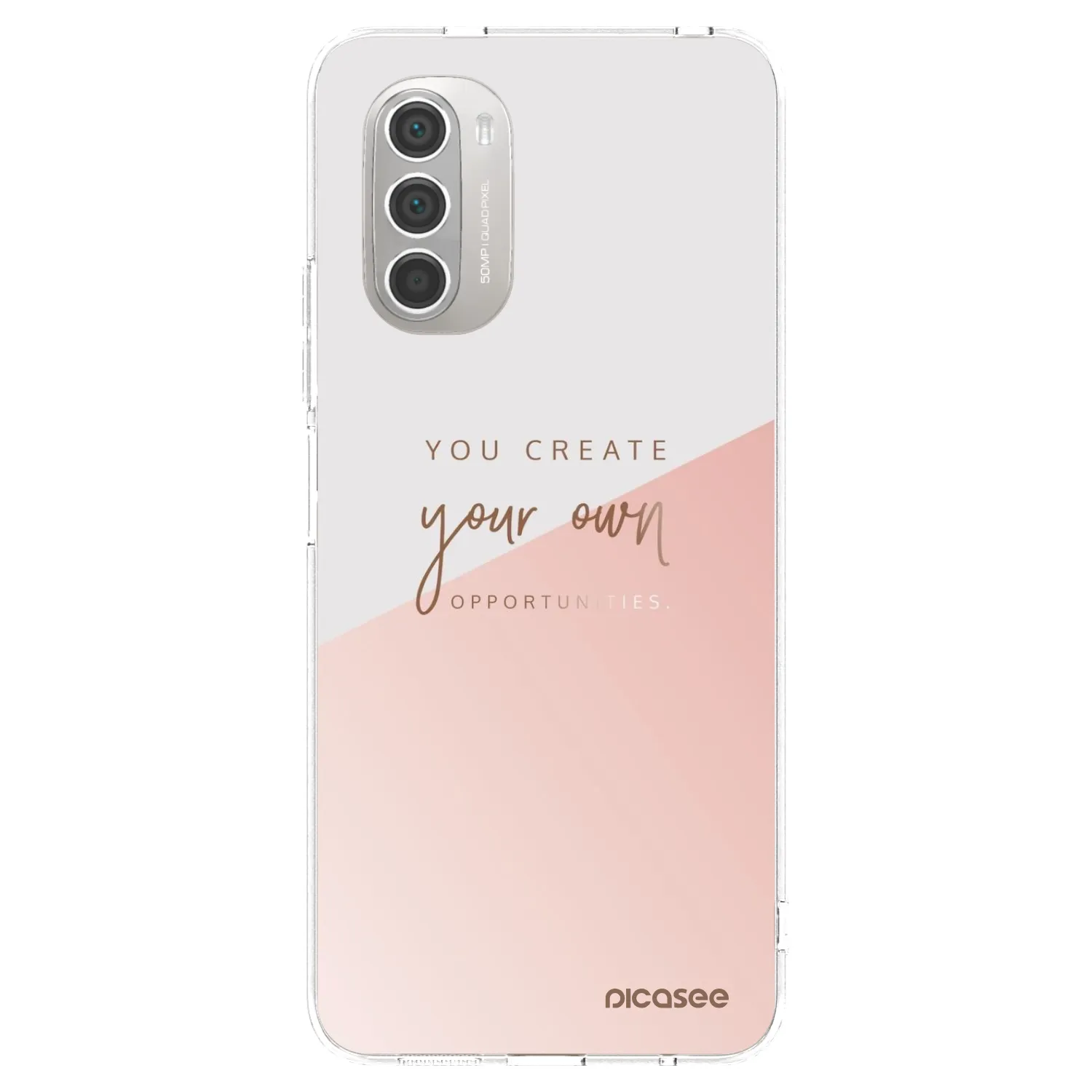 Picasee silikonowe przeźroczyste etui na Motorola Moto G51 - You create your own opportunities