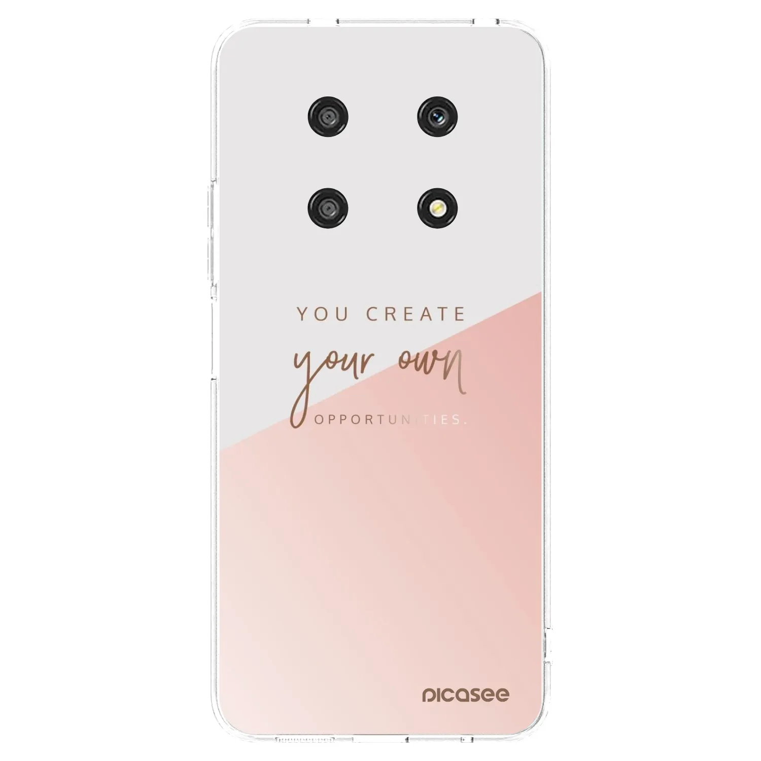 Picasee silikonowe przeźroczyste etui na Honor Magic4 Lite 5G - You create your own opportunities