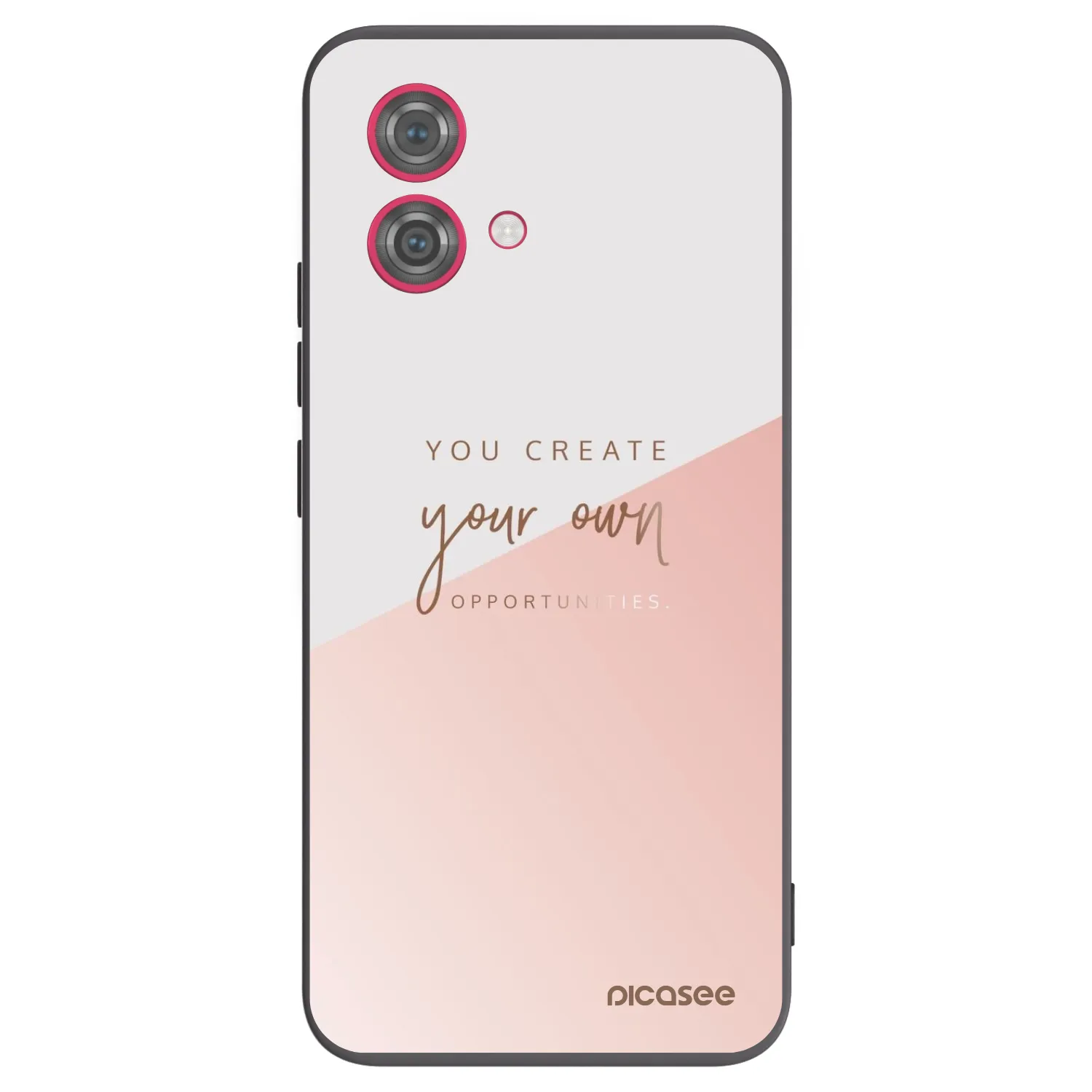 Picasee silikonowe czarne etui na Motorola Moto G84 5G - You create your own opportunities
