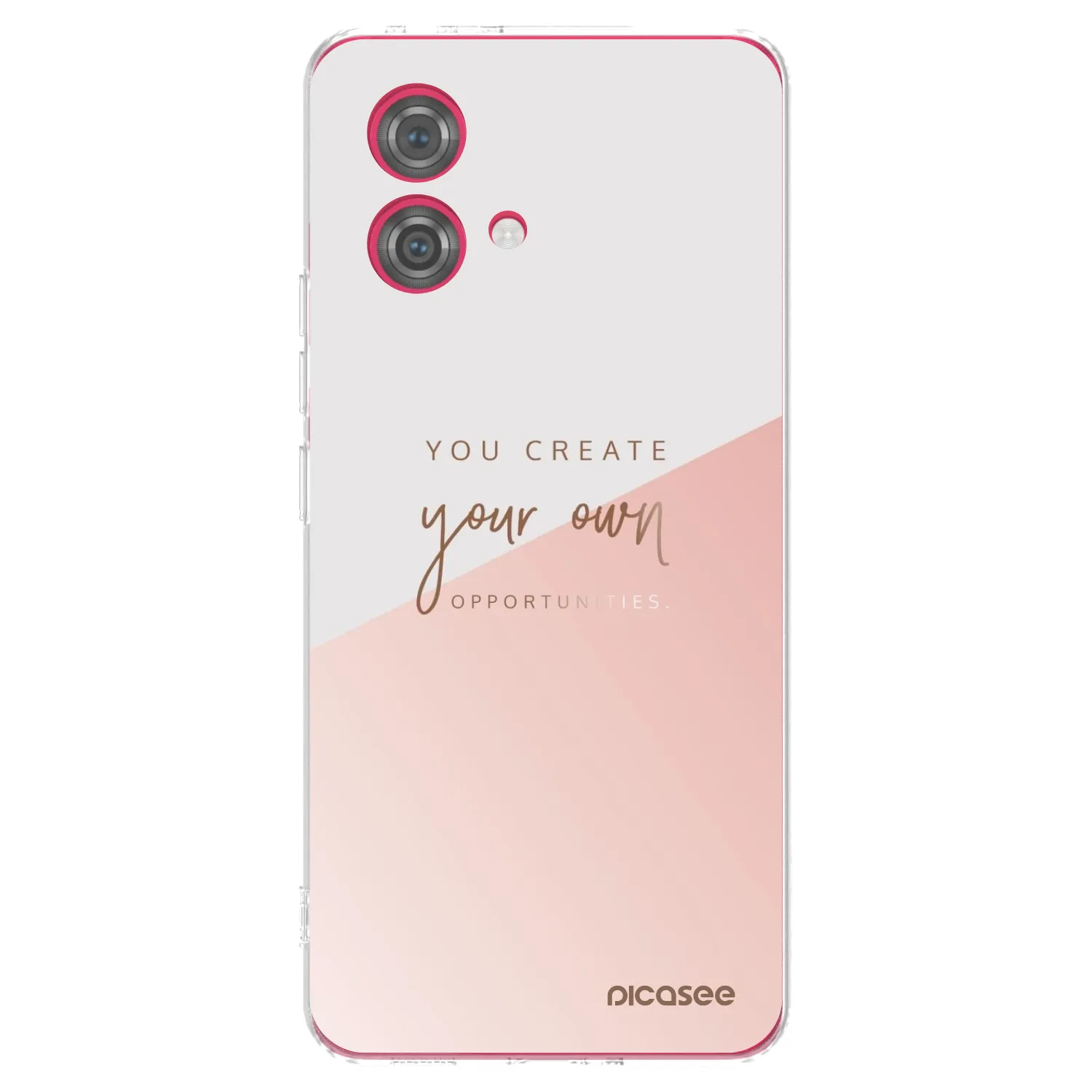 Picasee silikonowe przeźroczyste etui na Motorola Moto G84 5G - You create your own opportunities