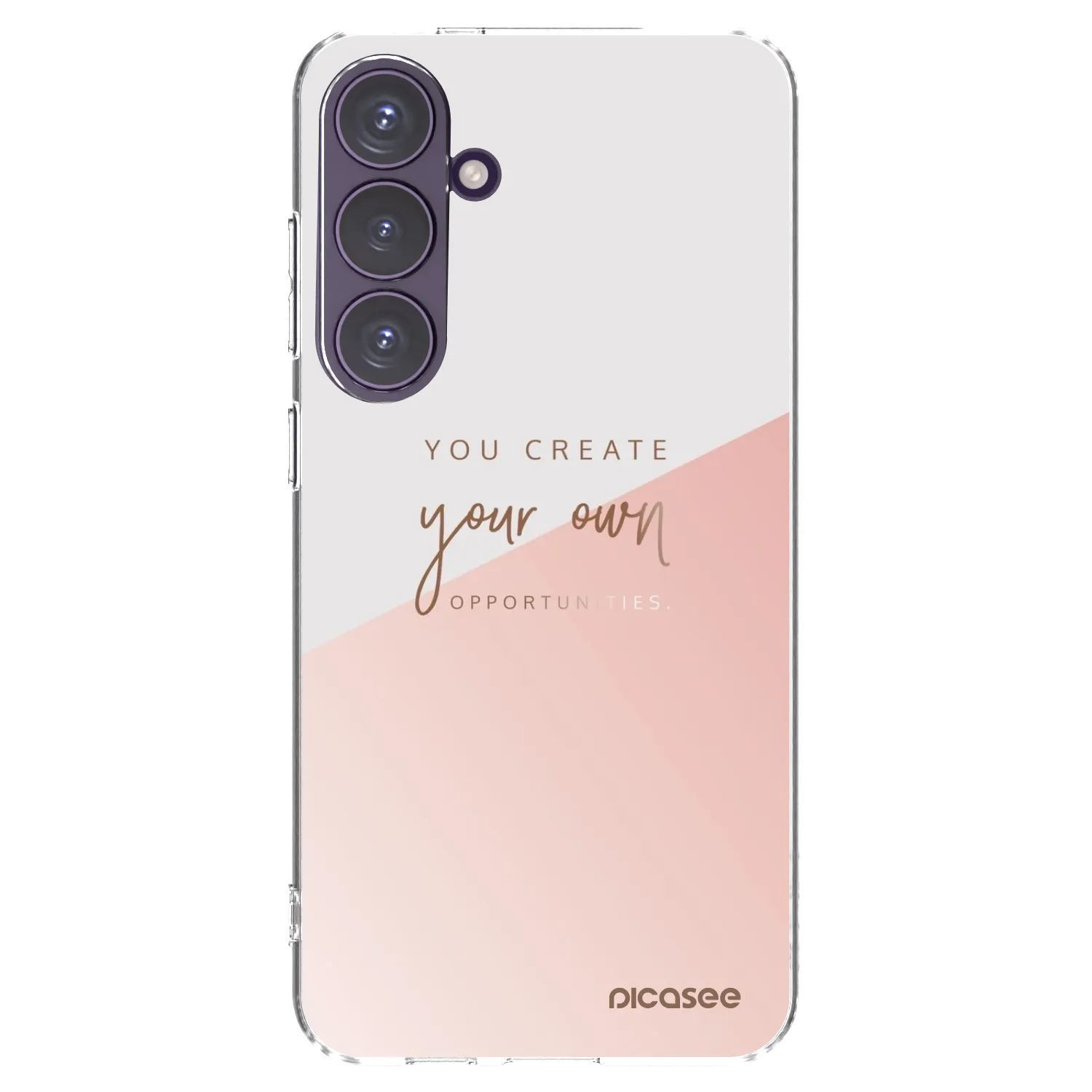 Picasee silikonowe przeźroczyste etui na Samsung Galaxy S24+ S926B 5G - You create your own opportunities