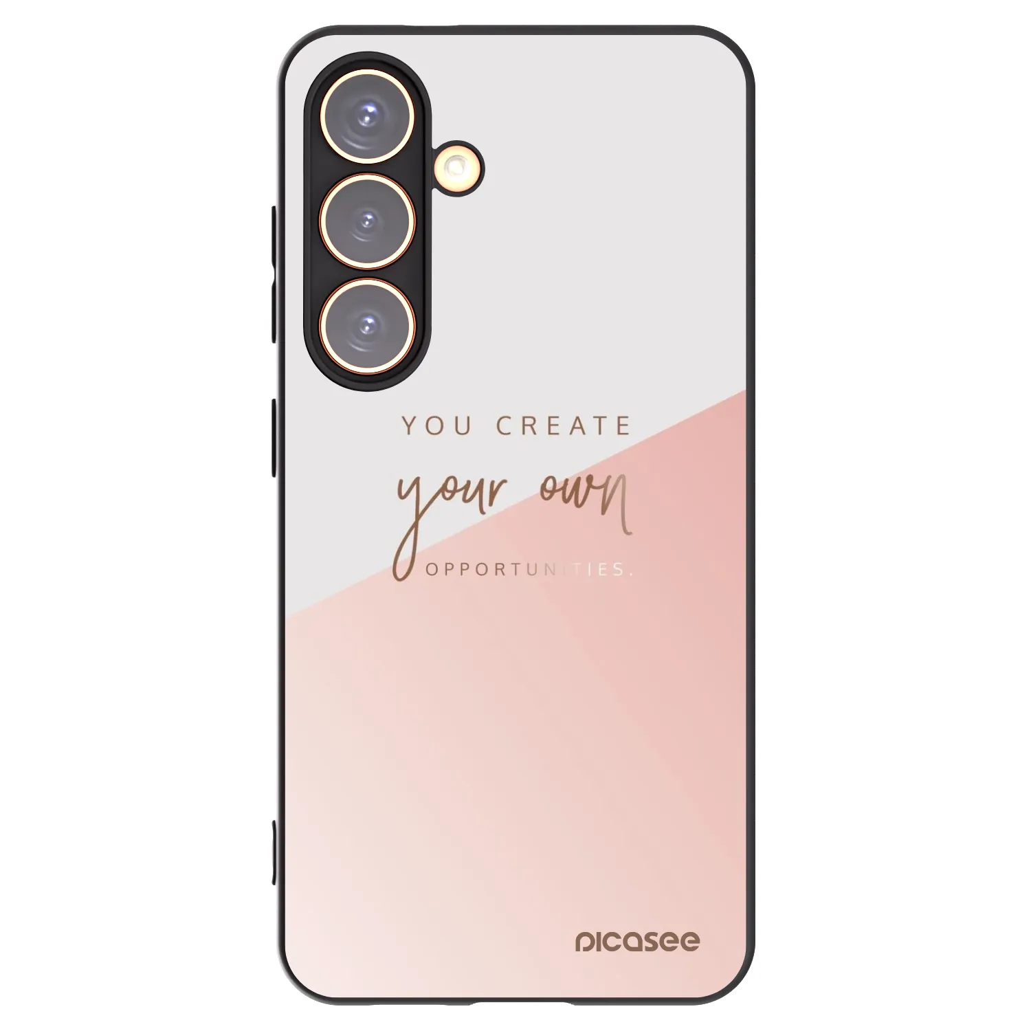 Picasee silikonowe czarne etui na Samsung Galaxy S24 S921B 5G - You create your own opportunities