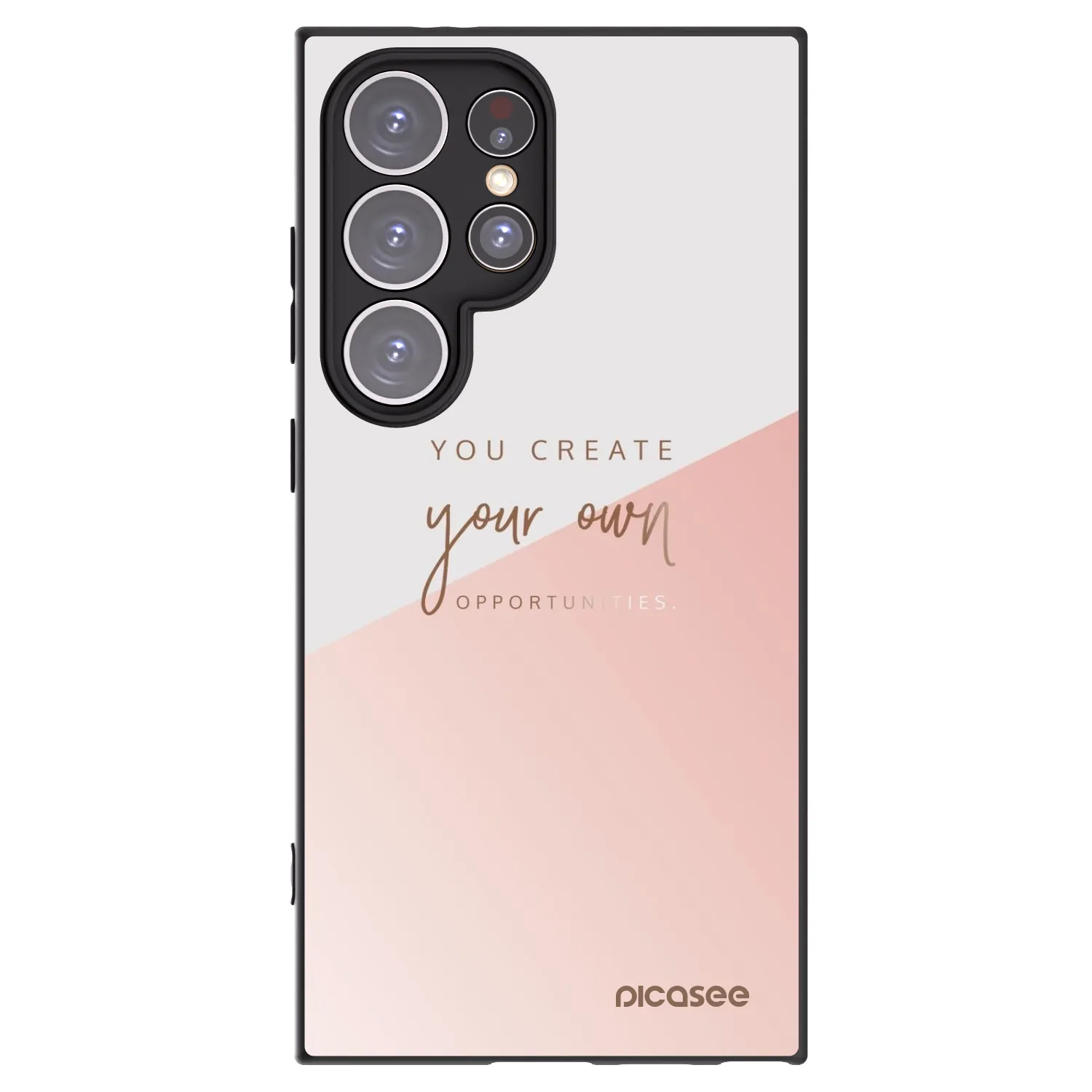 Picasee silikonowe czarne etui na Samsung Galaxy S24 Ultra S928B 5G - You create your own opportunities