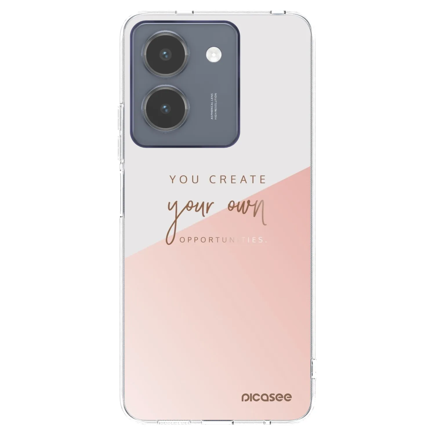 Picasee silikonowe przeźroczyste etui na Vivo Y36 4G - You create your own opportunities