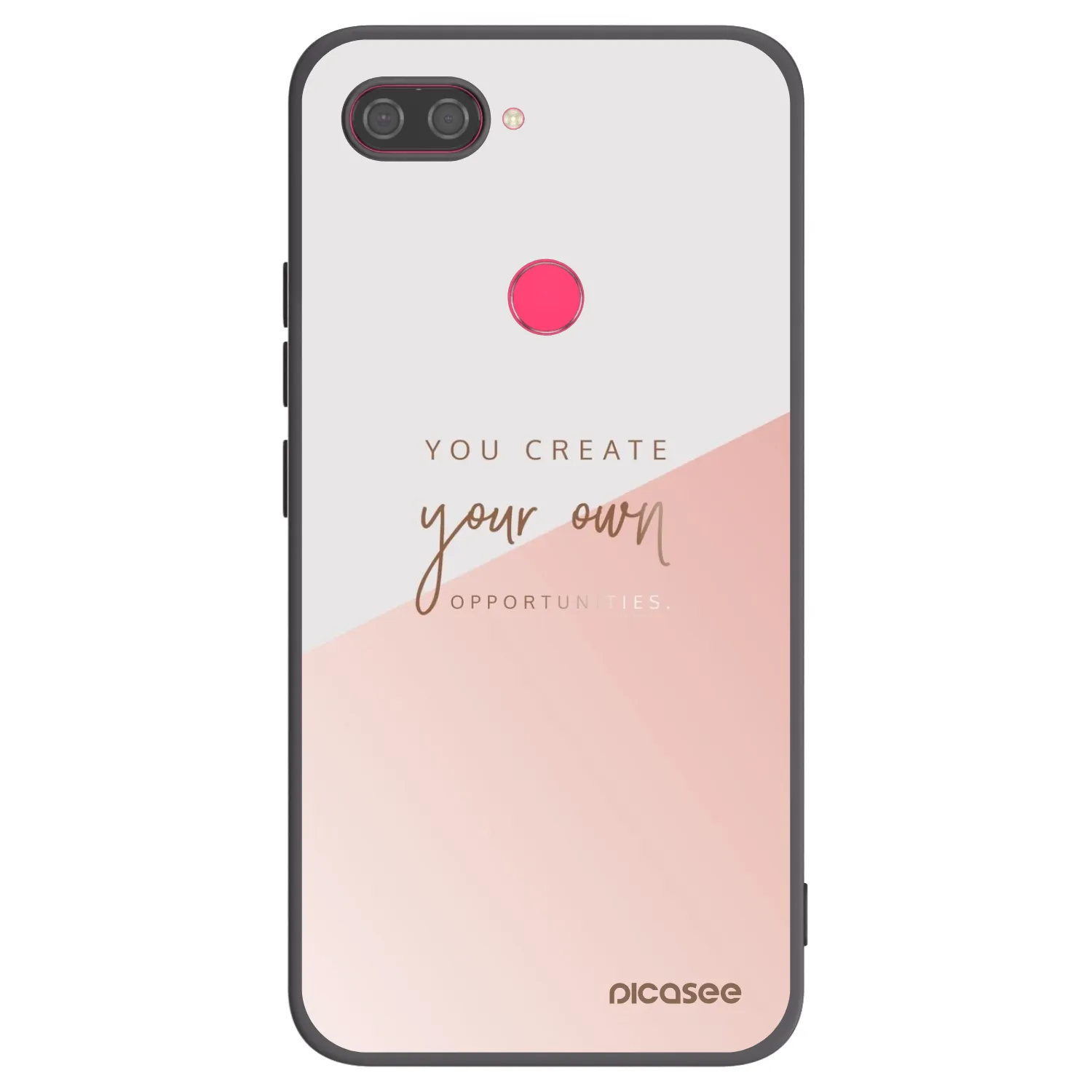 Picasee silikonowe czarne etui na Xiaomi Mi 8 Lite - You create your own opportunities