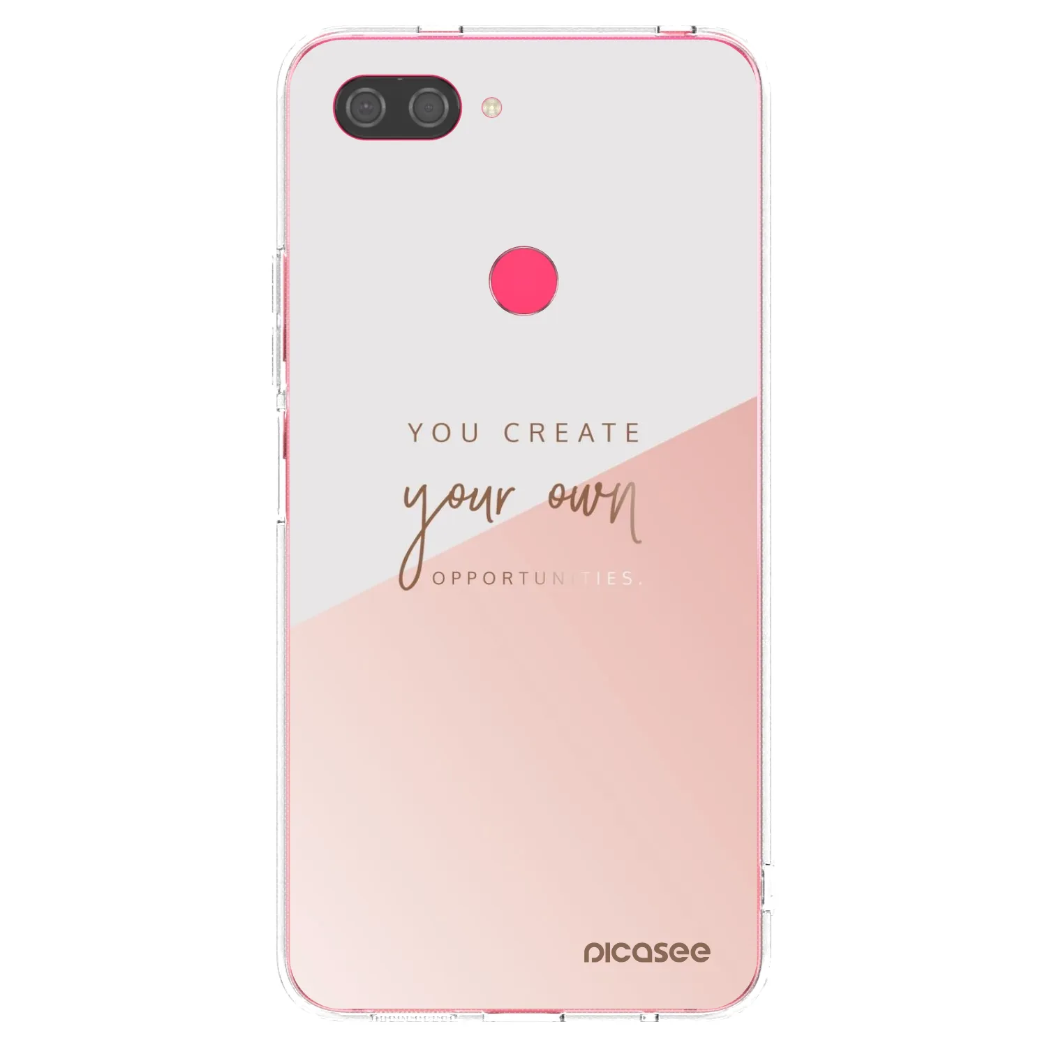 Picasee silikonowe przeźroczyste etui na Xiaomi Mi 8 Lite - You create your own opportunities