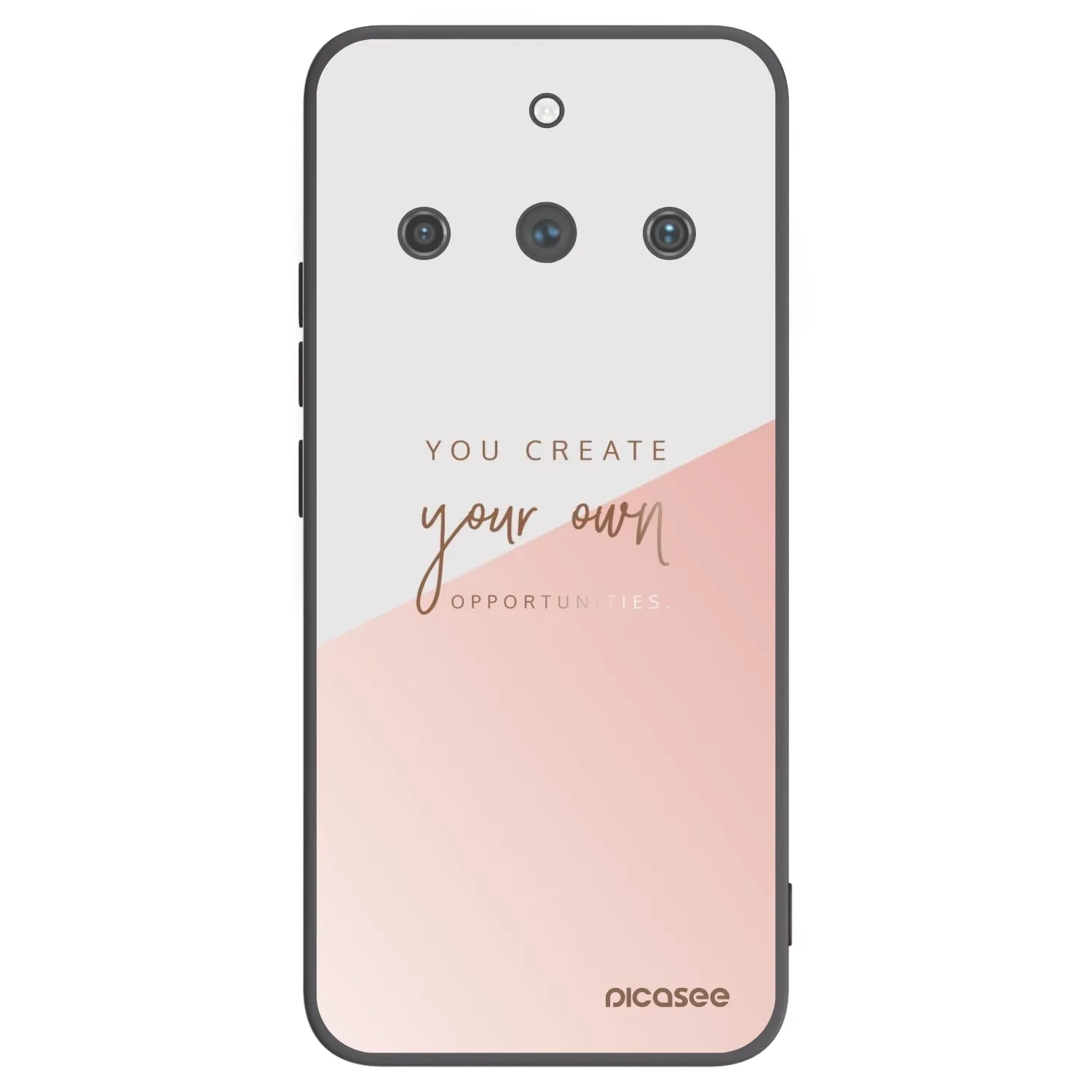 Picasee silikonowe czarne etui na Realme 11 Pro+ - You create your own opportunities
