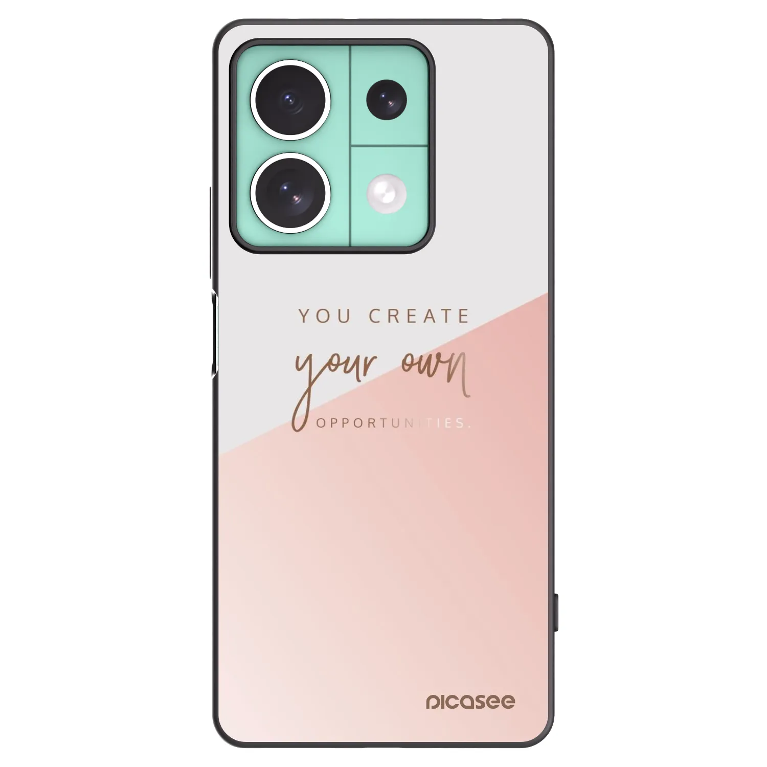 Picasee silikonowe czarne etui na Xiaomi Redmi Note 13 5G - You create your own opportunities