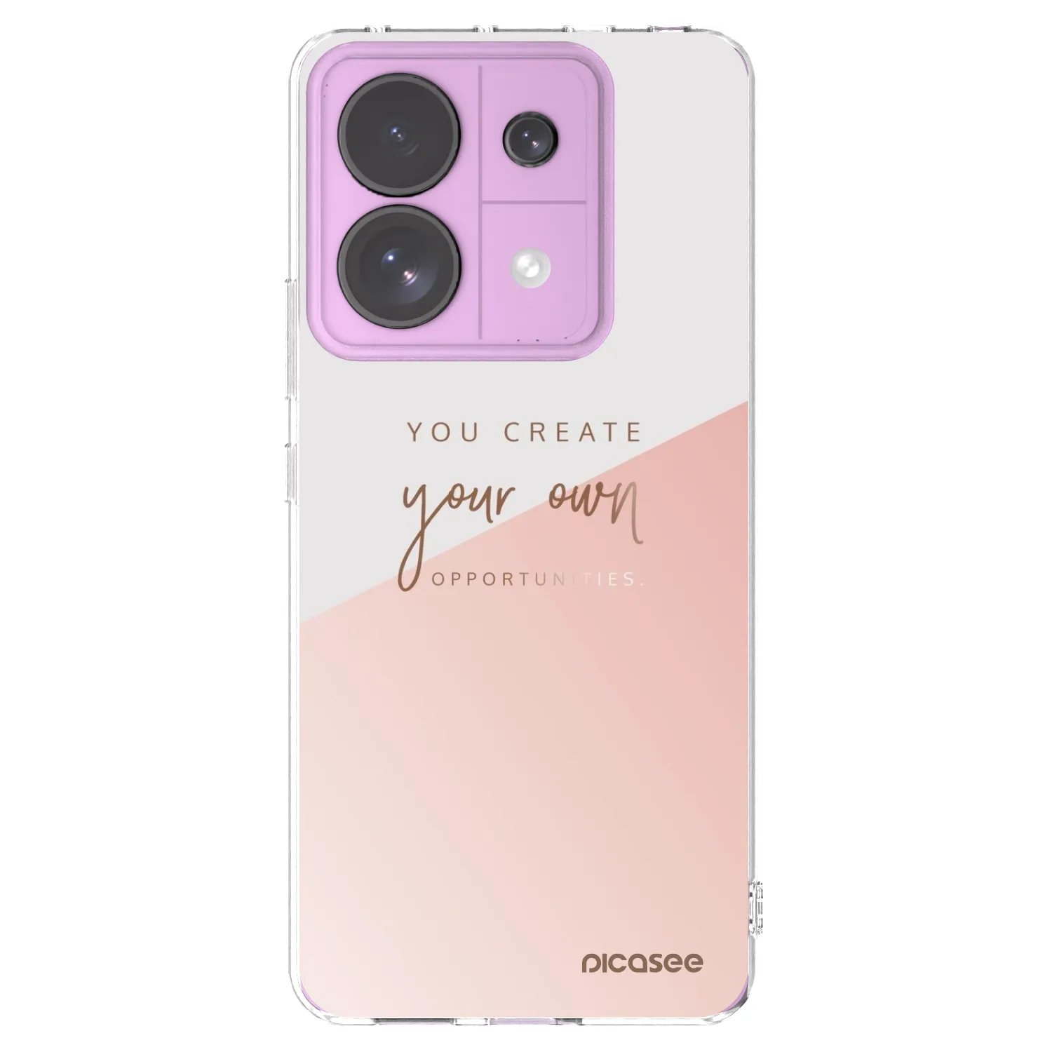 Picasee silikonowe przeźroczyste etui na Xiaomi Redmi Note 13 Pro 5G - You create your own opportunities