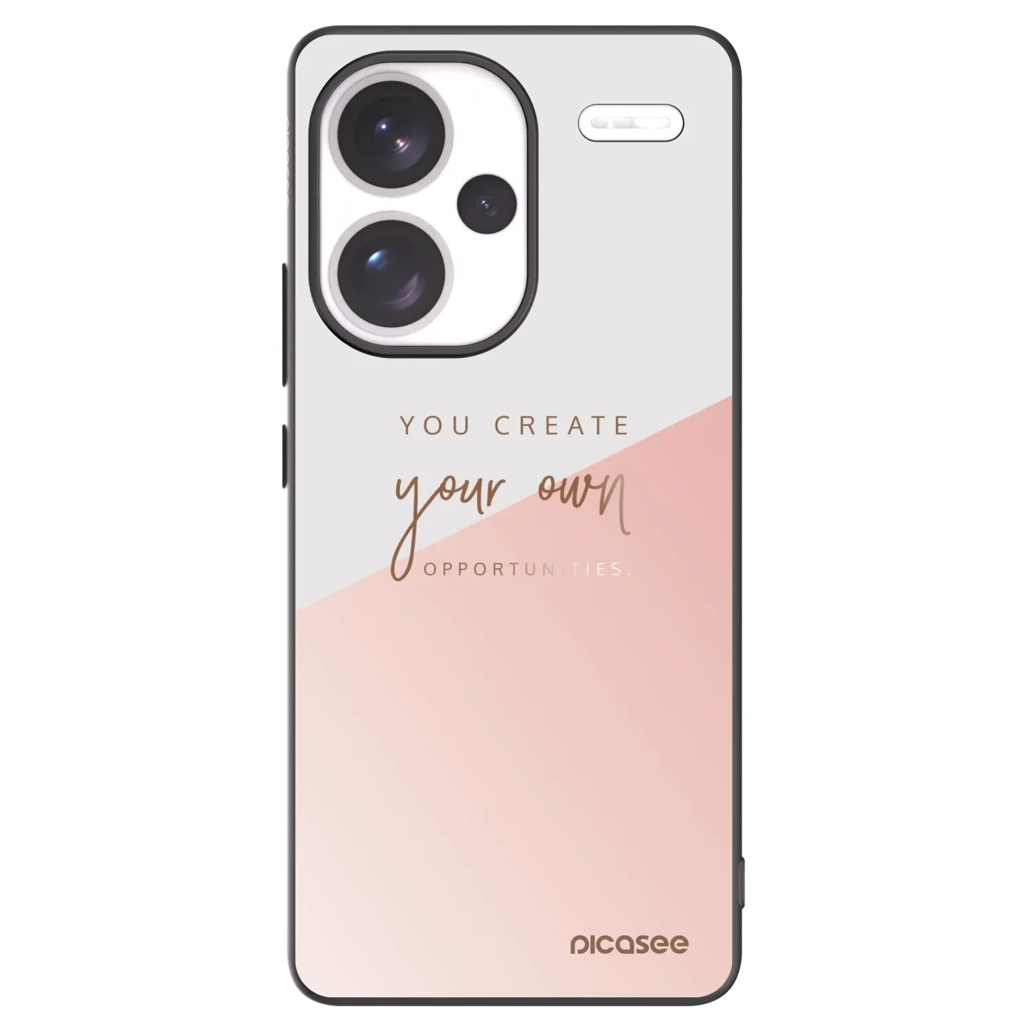 Picasee silikonowe czarne etui na Xiaomi Redmi Note 13 Pro+ 5G - You create your own opportunities