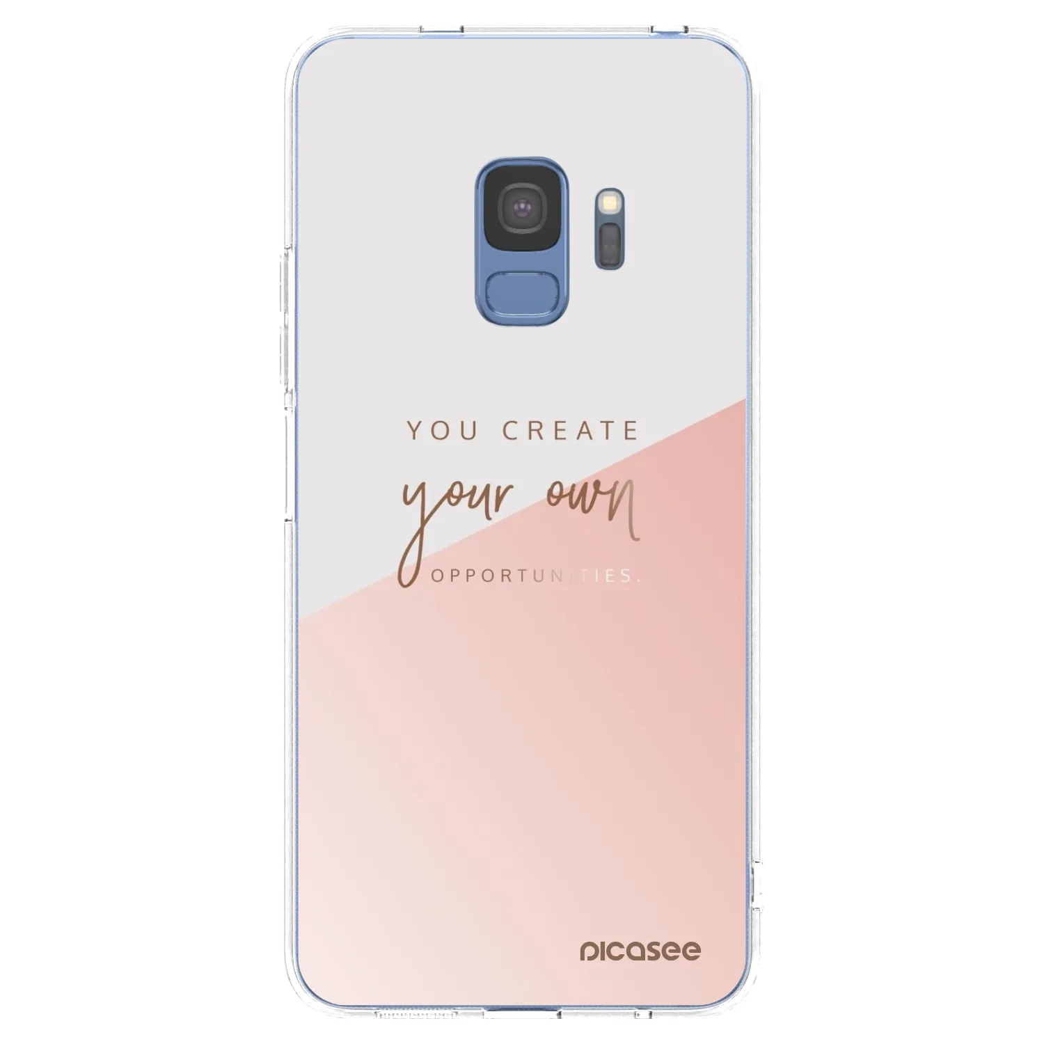 Picasee silikonowe przeźroczyste etui na Samsung Galaxy S9 G960F - You create your own opportunities