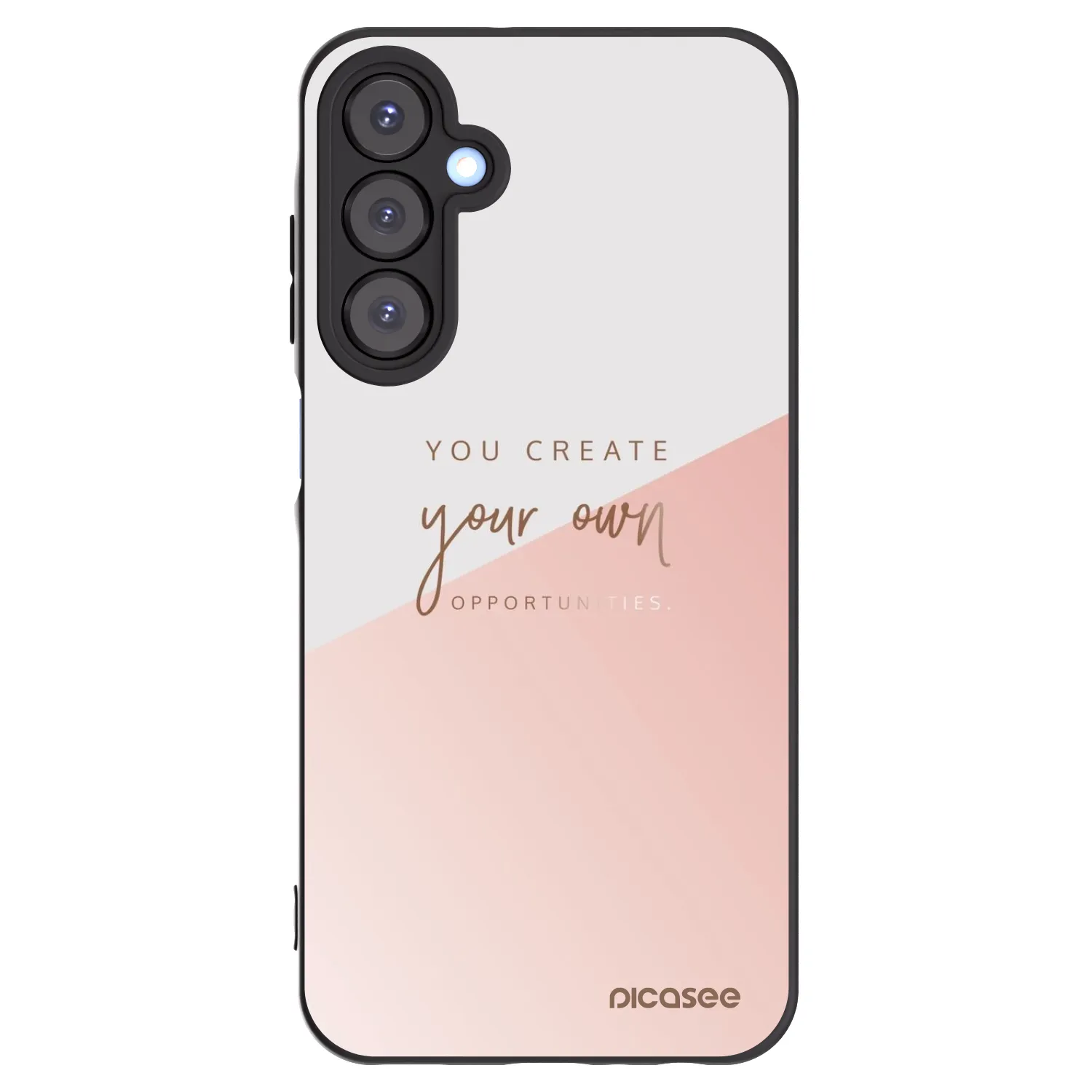Picasee silikonowe czarne etui na Samsung Galaxy A25 A256B 5G - You create your own opportunities
