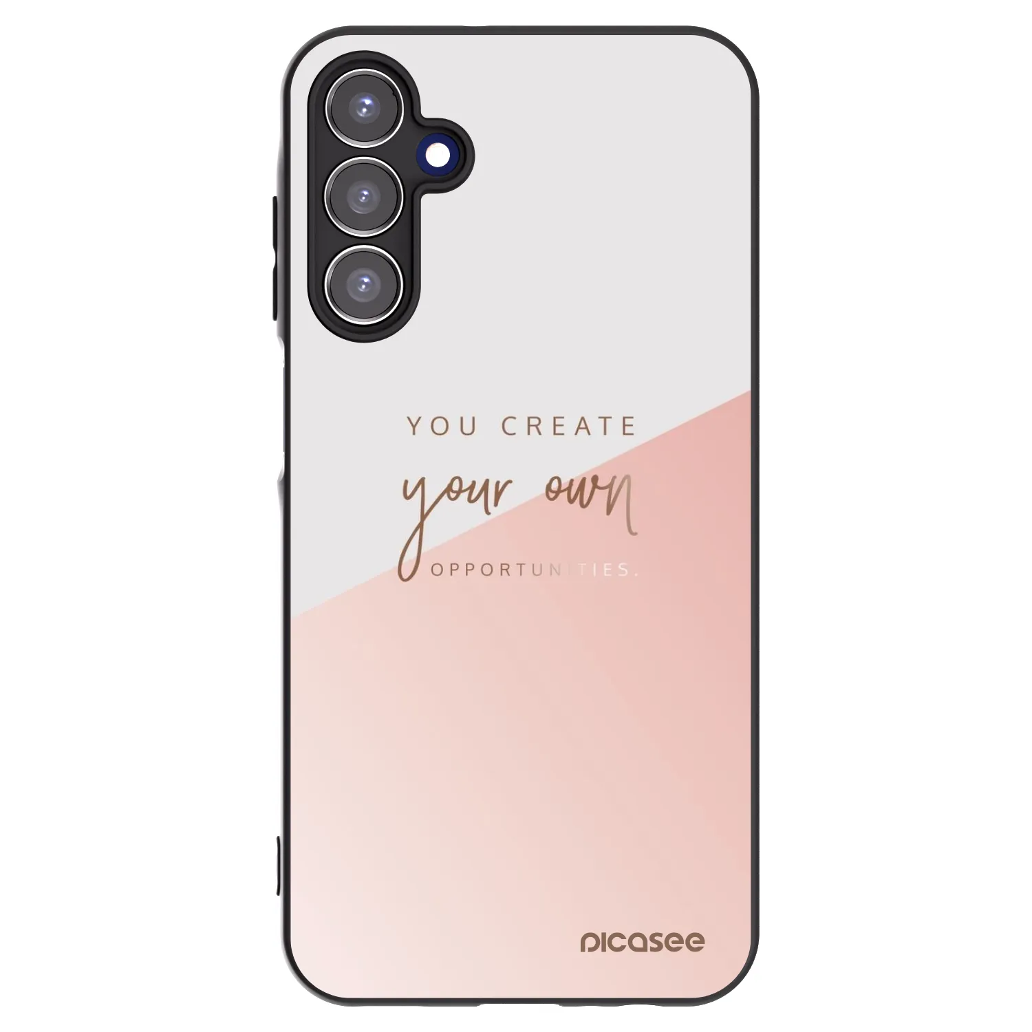 Picasee silikonowe czarne etui na Samsung Galaxy A15 A155F 4G - You create your own opportunities