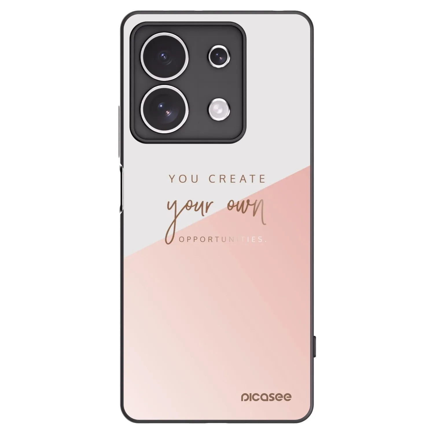 Picasee silikonowe czarne etui na Xiaomi Redmi Note 13 4G - You create your own opportunities