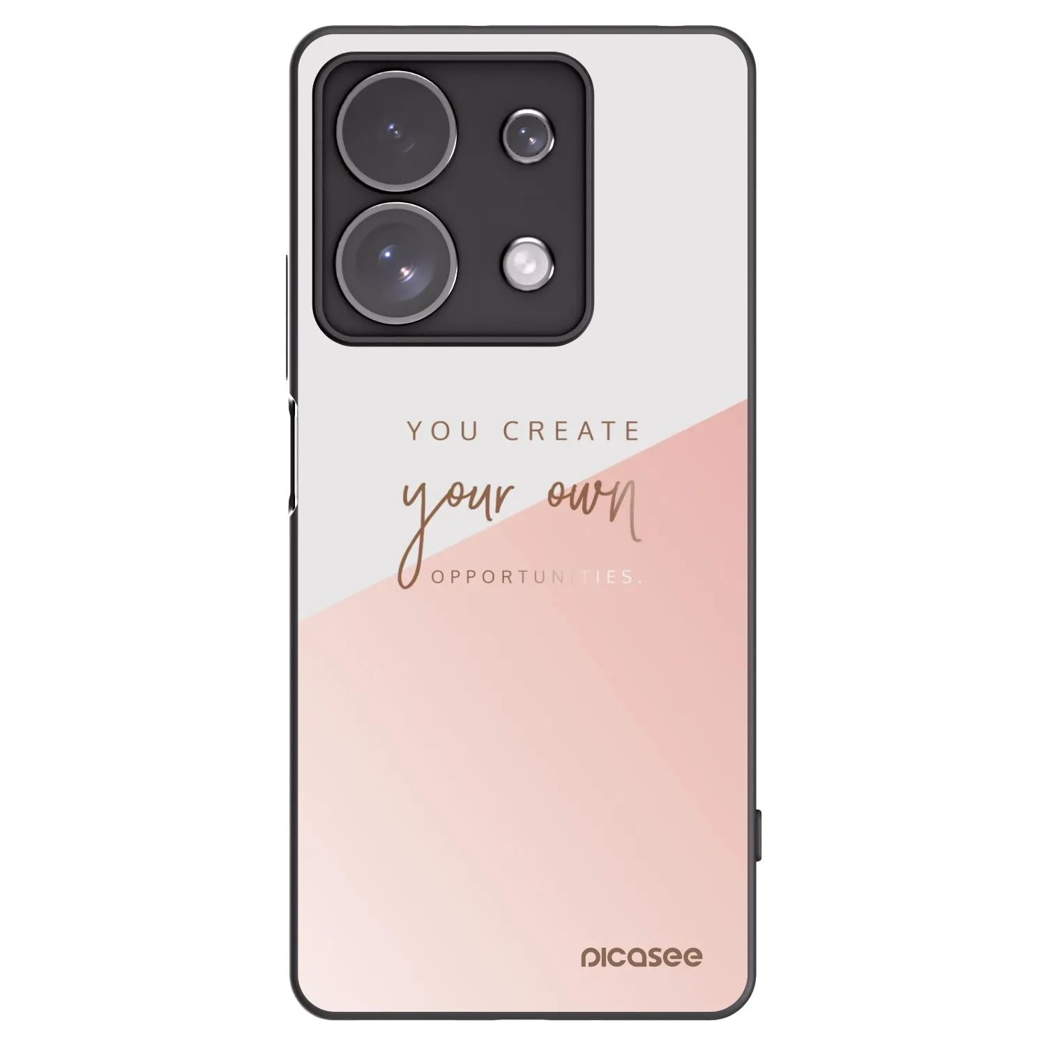 Picasee silikonowe czarne etui na Xiaomi Redmi Note 13 Pro 4G - You create your own opportunities