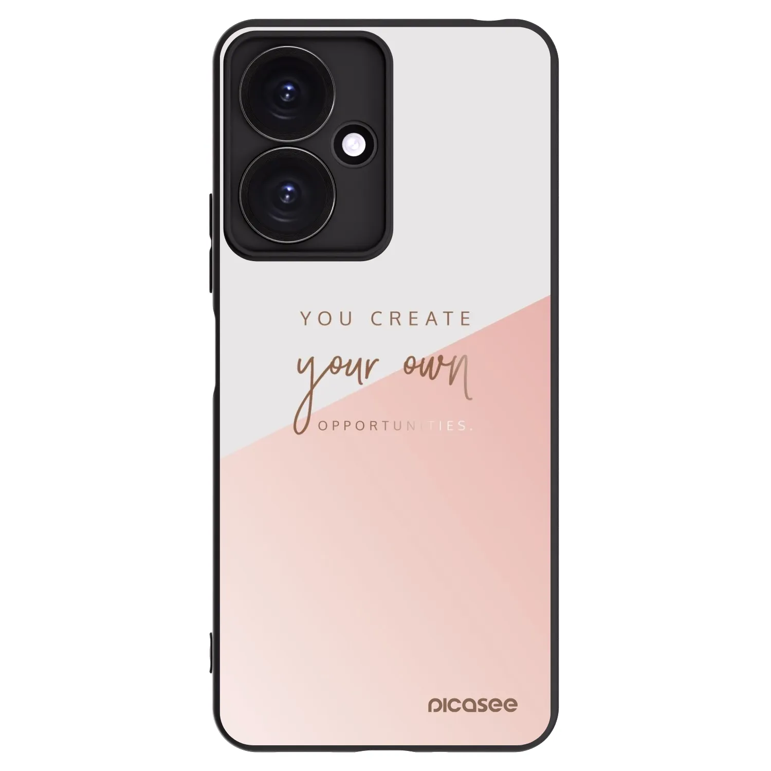 Picasee silikonowe czarne etui na Xiaomi Redmi 13C 5G - You create your own opportunities