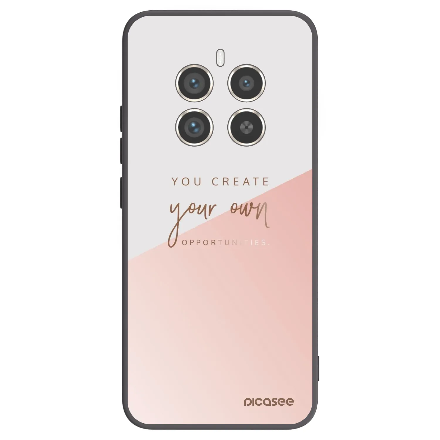 Picasee silikonowe czarne etui na Realme 12 Pro 5G - You create your own opportunities