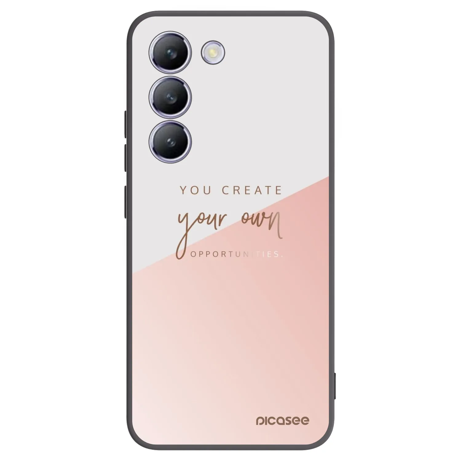 Picasee silikonowe czarne etui na Vivo V40 SE 5G - You create your own opportunities