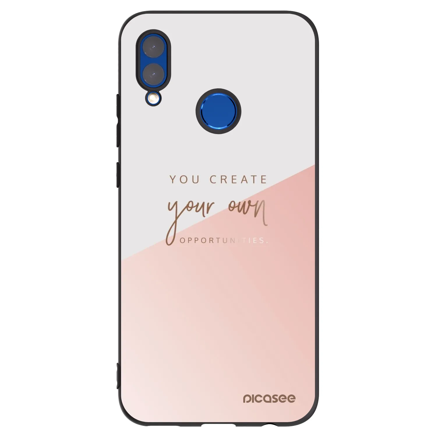 Picasee silikonowe czarne etui na Huawei P Smart 2019 - You create your own opportunities