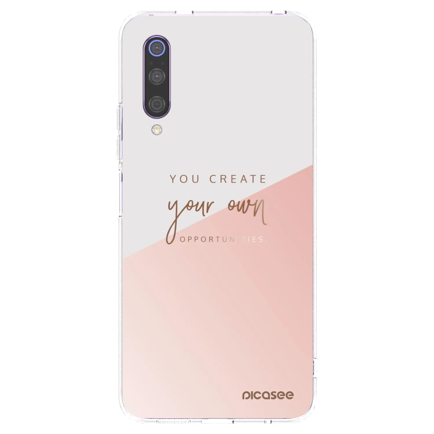 Picasee silikonowe przeźroczyste etui na Xiaomi Mi 9 - You create your own opportunities