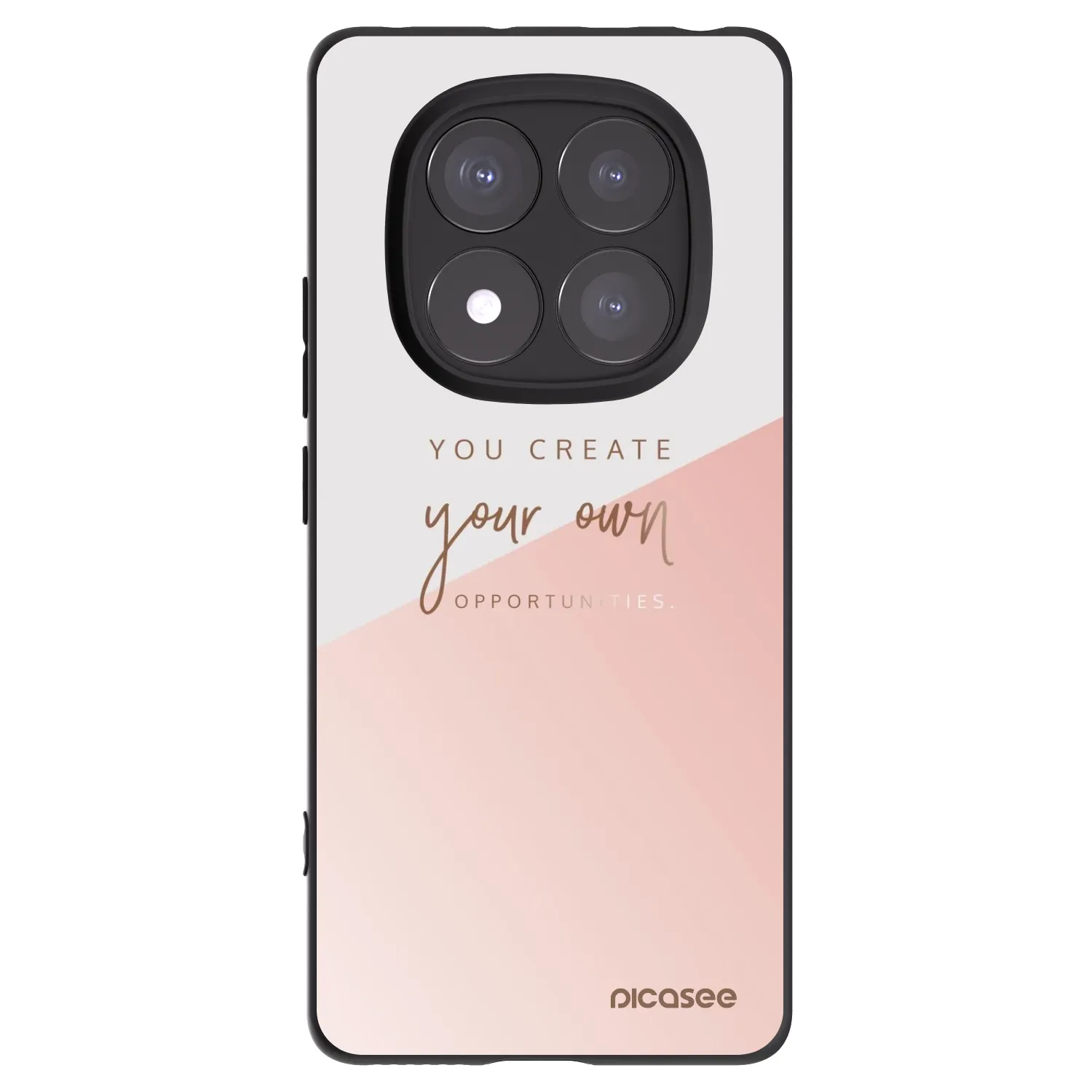 Picasee silikonowe czarne etui na Xiaomi Redmi Note 14 Pro 5G - You create your own opportunities