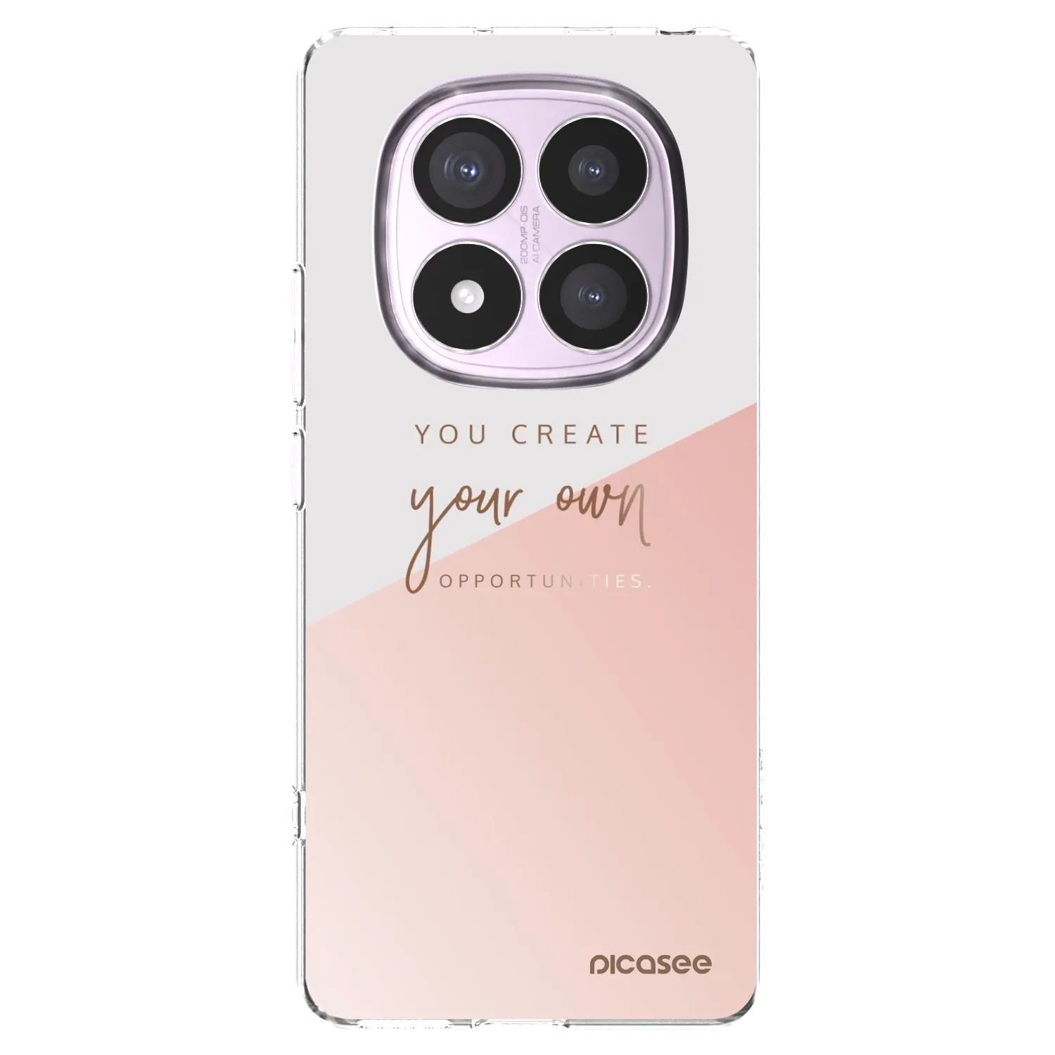 Picasee silikonowe przeźroczyste etui na Xiaomi Redmi Note 14 Pro 5G - You create your own opportunities