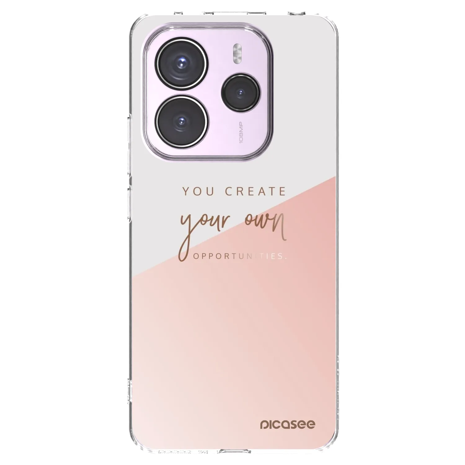 Picasee silikonowe przeźroczyste etui na Xiaomi Redmi Note 14 5G - You create your own opportunities