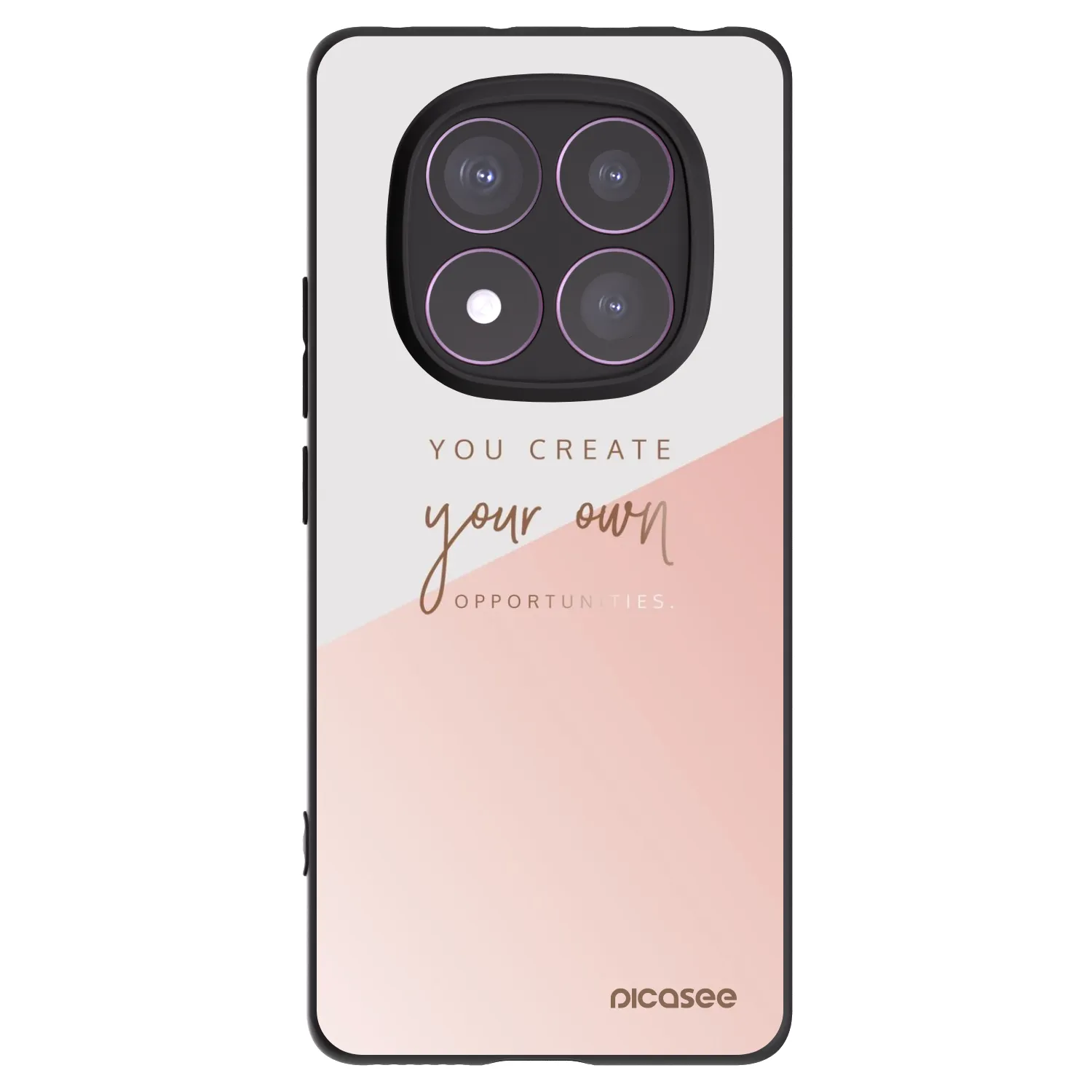 Picasee silikonowe czarne etui na Xiaomi Redmi Note 14 Pro 4G - You create your own opportunities