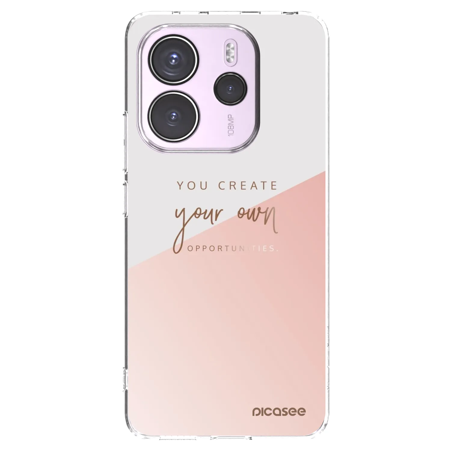 Picasee silikonowe przeźroczyste etui na Xiaomi Redmi Note 14 4G - You create your own opportunities