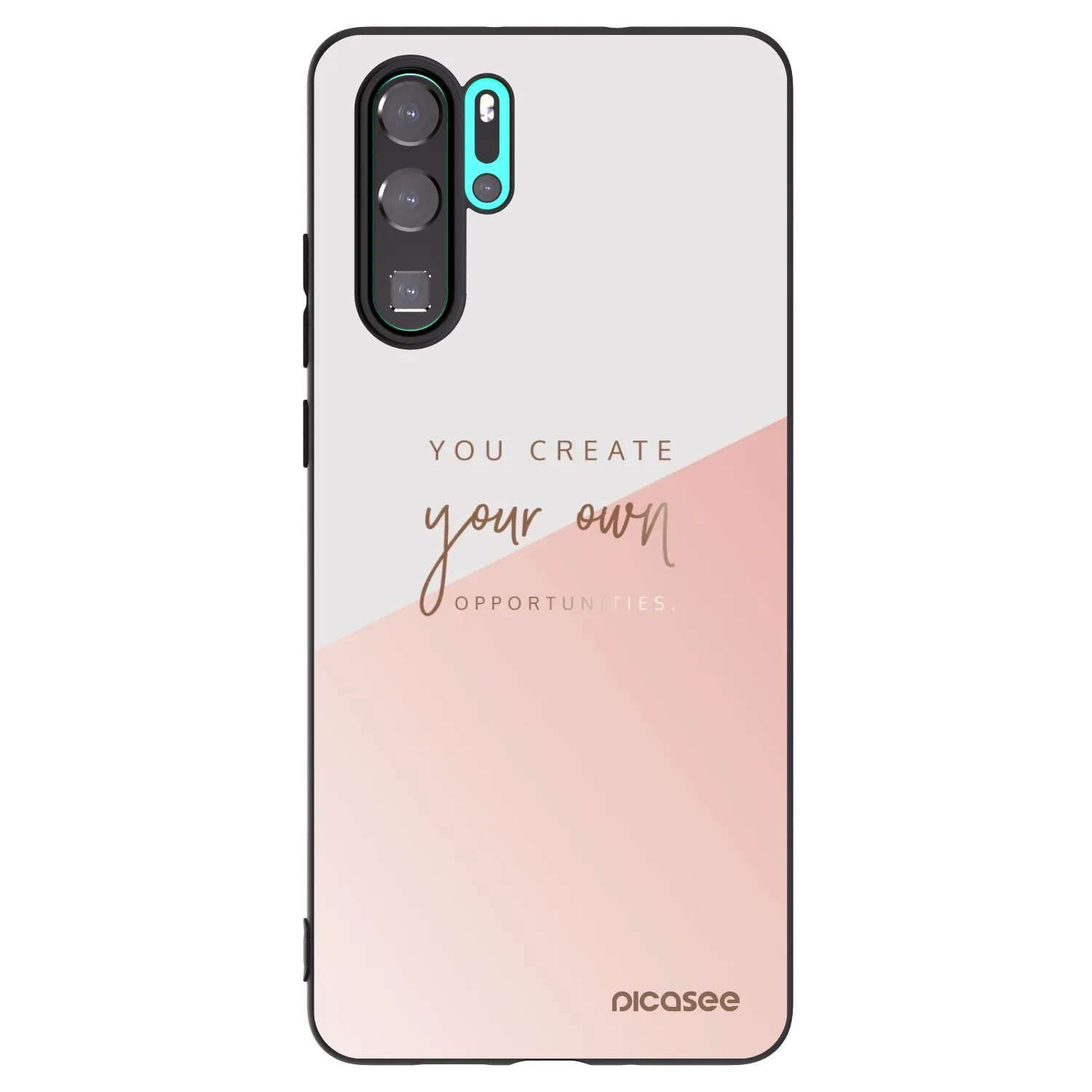 Picasee silikonowe czarne etui na Huawei P30 Pro - You create your own opportunities