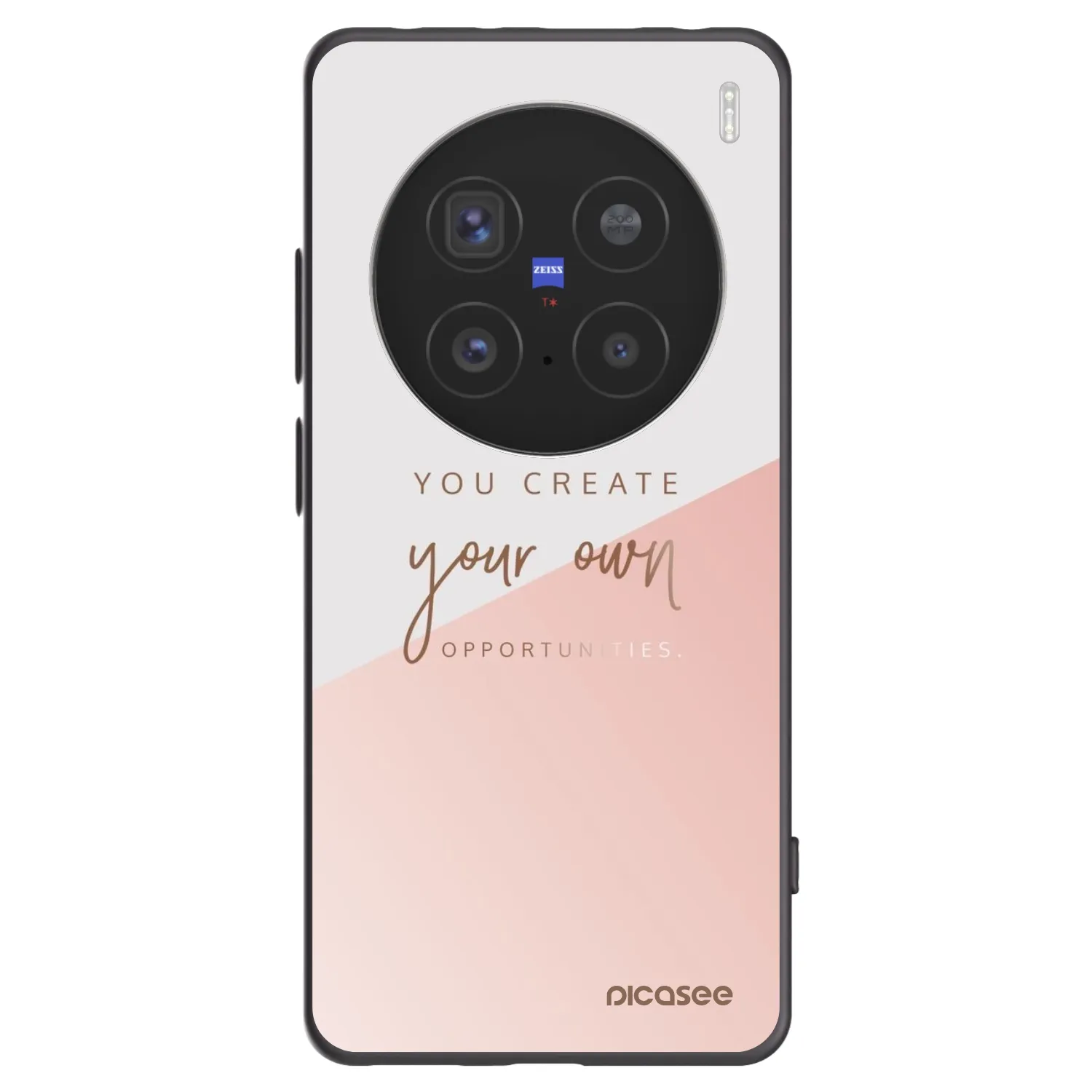 Picasee silikonowe czarne etui na Vivo X200 Pro - You create your own opportunities