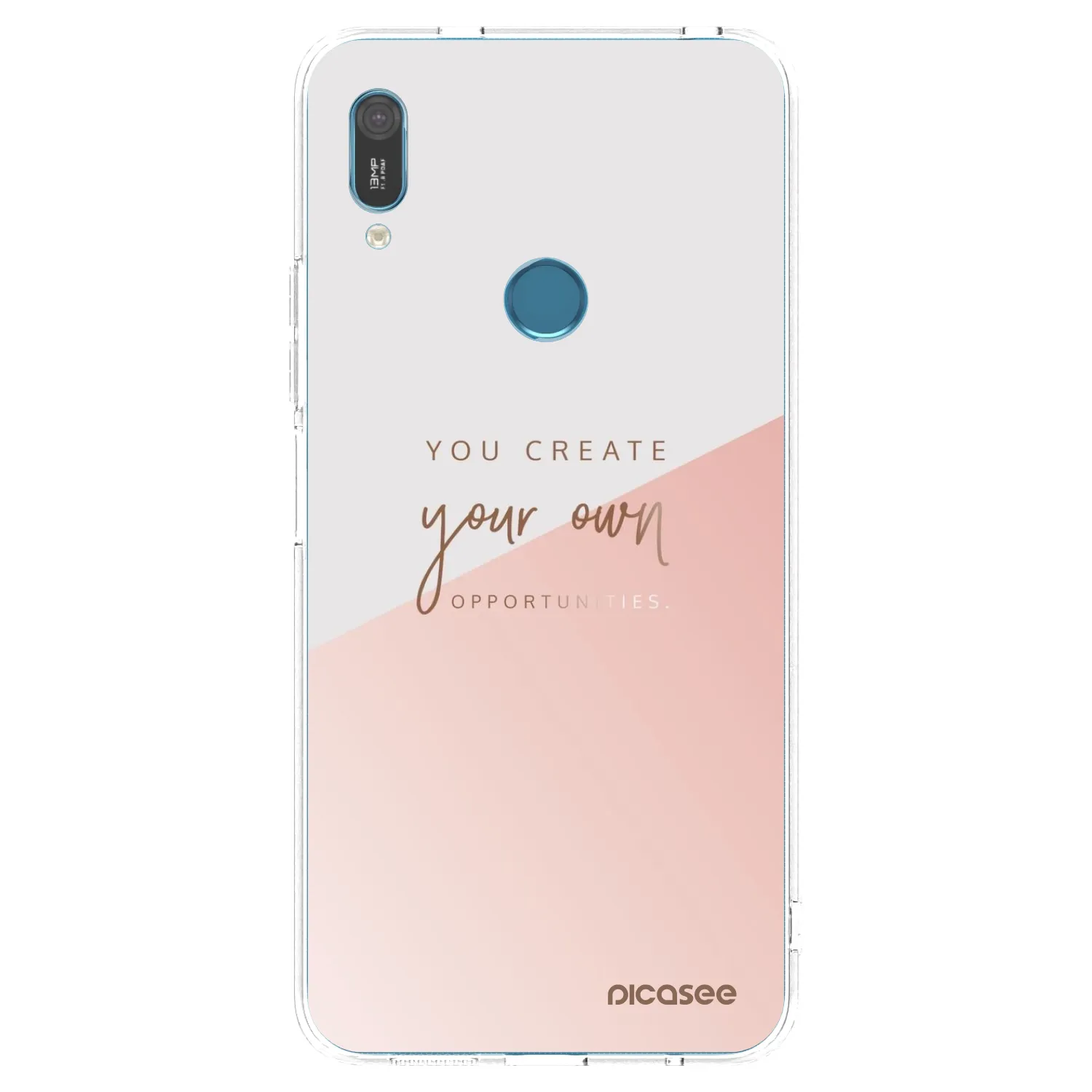 Picasee silikonowe przeźroczyste etui na Huawei Y6 2019 - You create your own opportunities