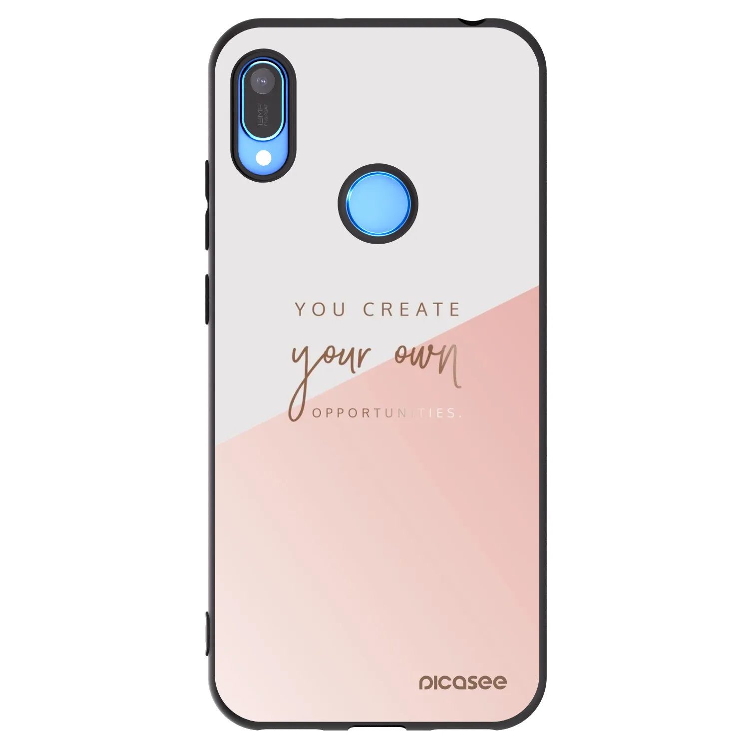 Picasee silikonowe czarne etui na Huawei Y6 2019 - You create your own opportunities