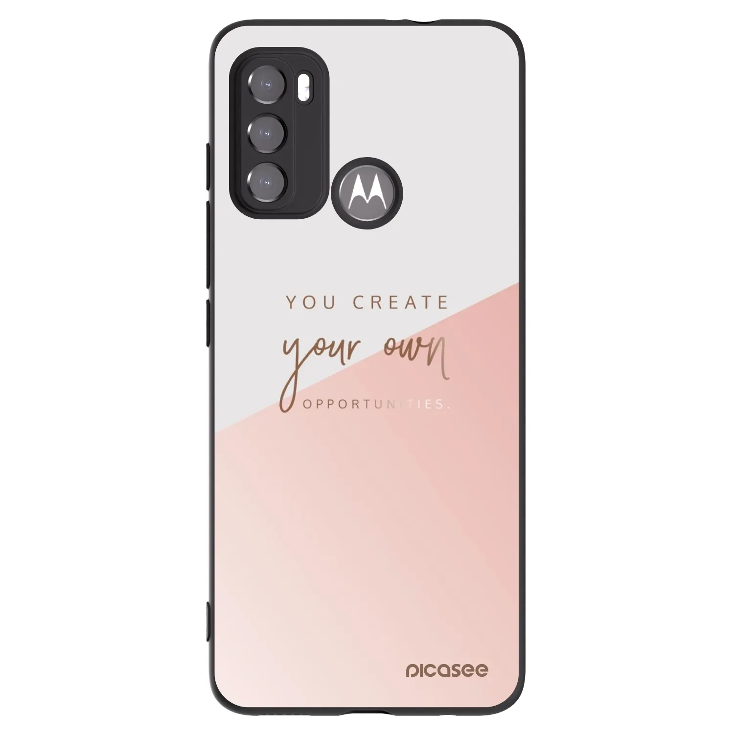 Picasee silikonowe czarne etui na Motorola Edge 60 5G - You create your own opportunities