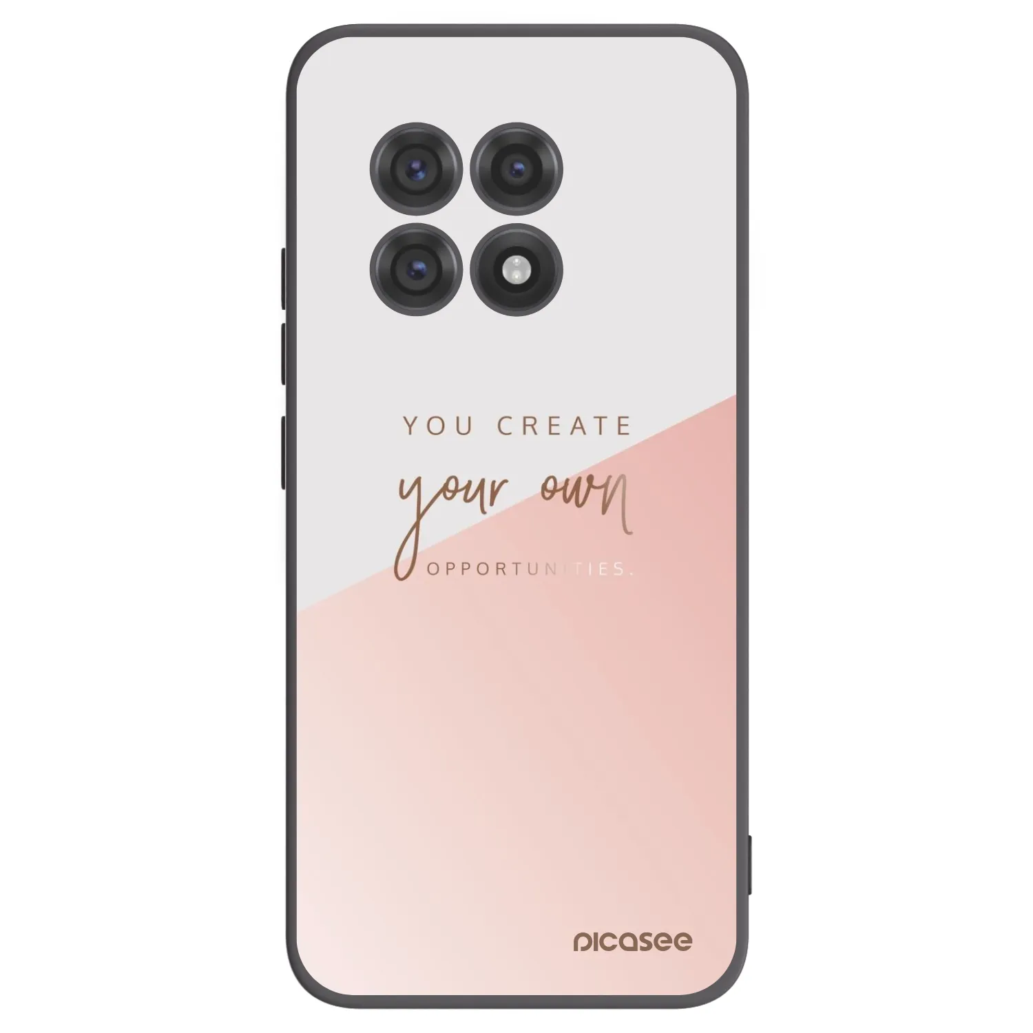 Picasee silikonowe czarne etui na OnePlus 13R 5G - You create your own opportunities