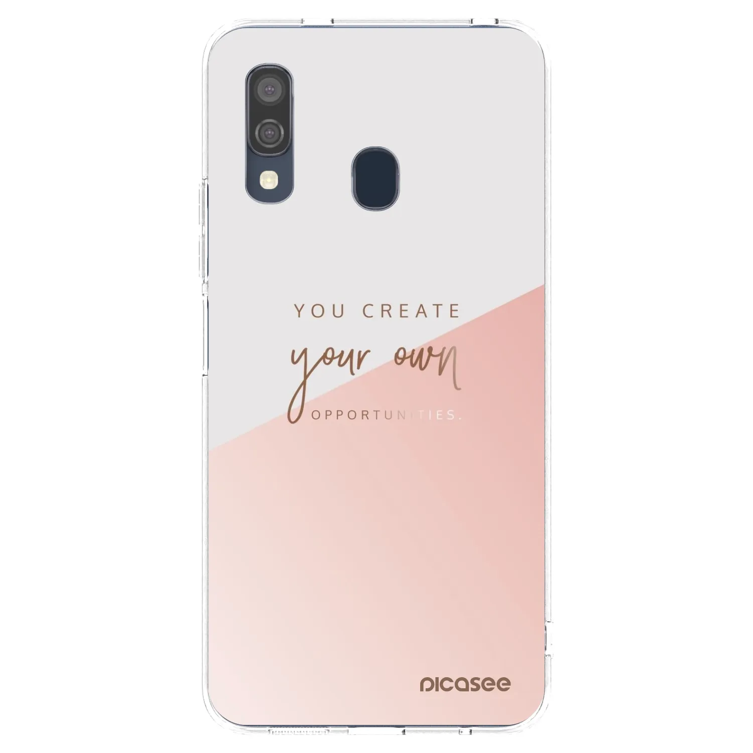 Picasee silikonowe przeźroczyste etui na Samsung Galaxy A40 A405F - You create your own opportunities