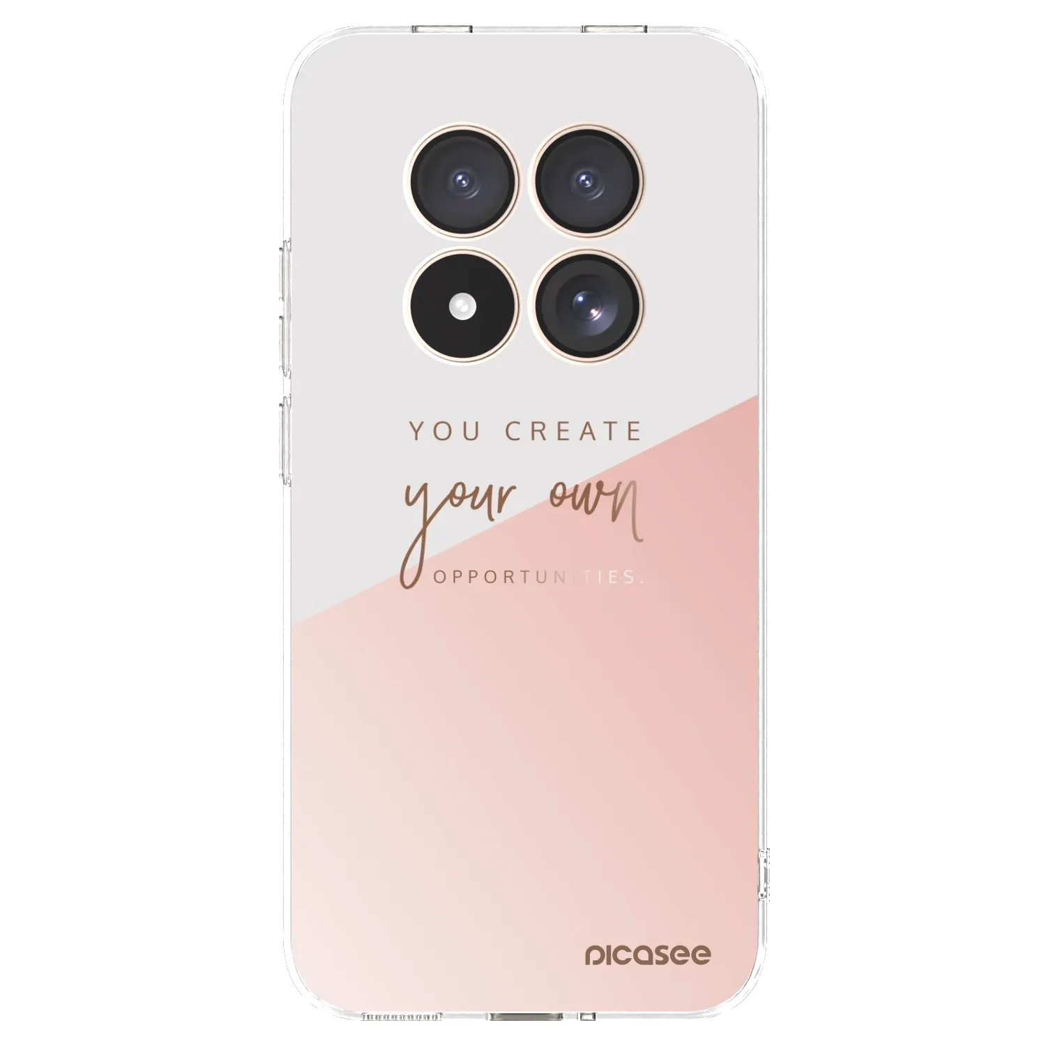 Picasee silikonowe przeźroczyste etui na Xiaomi Redmi Note 15 Pro 4G - You create your own opportunities