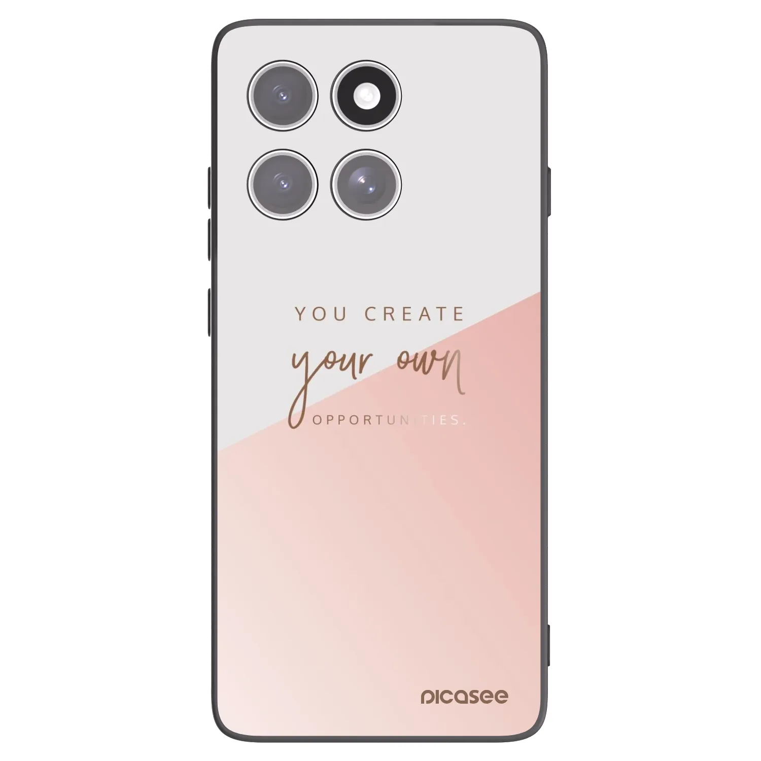Picasee silikonowe czarne etui na Motorola Edge 60 Fusion - You create your own opportunities