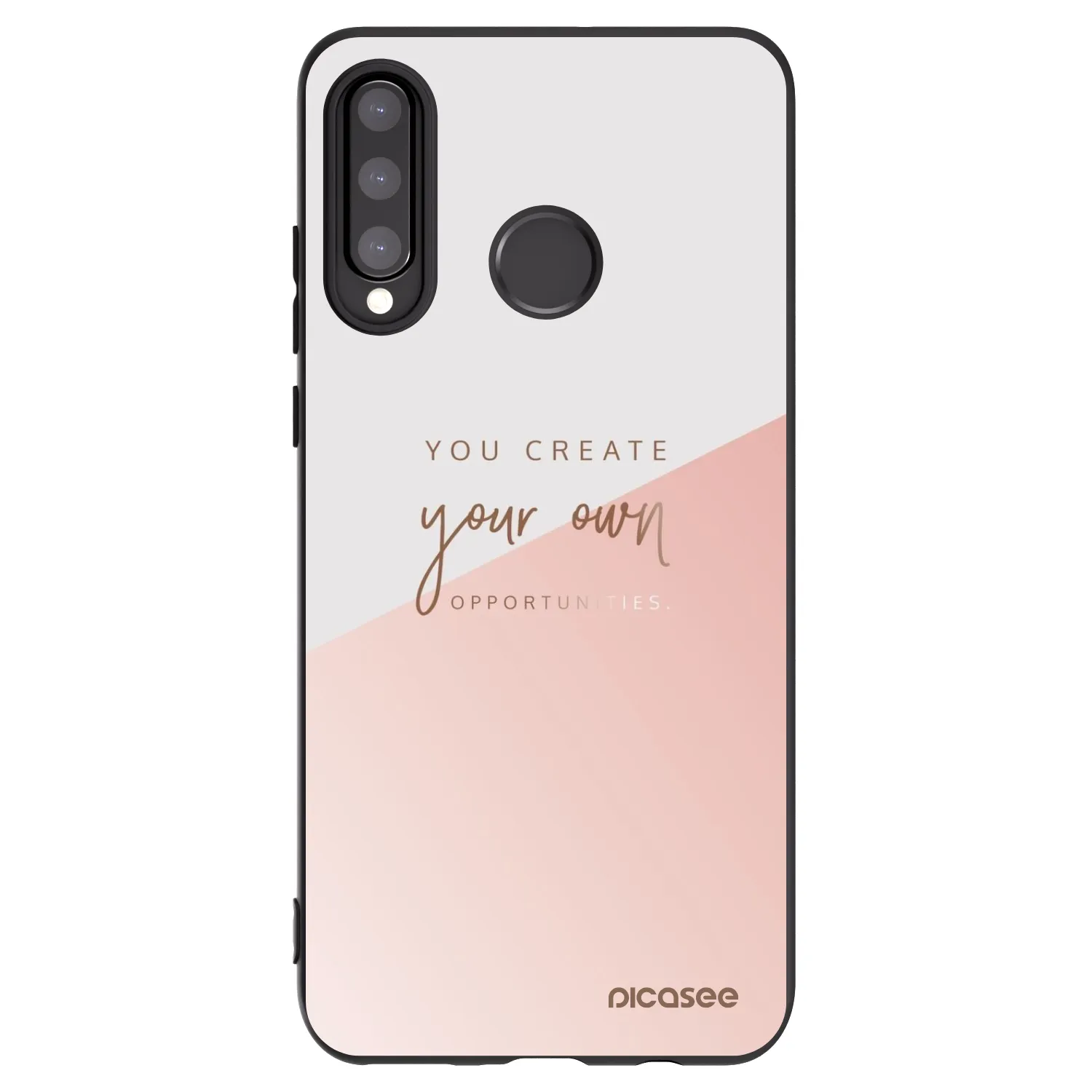 Picasee silikonowe czarne etui na Huawei P30 Lite - You create your own opportunities