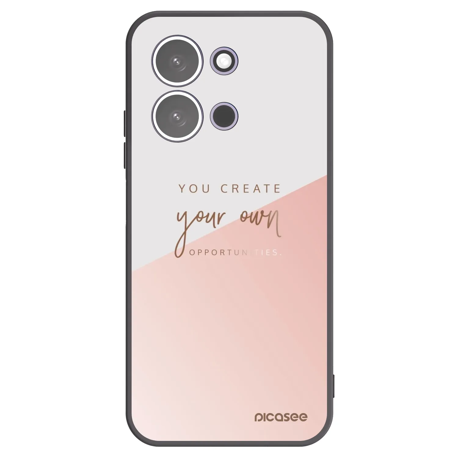 Picasee silikonowe czarne etui na Xiaomi Redmi 15C 5G - You create your own opportunities
