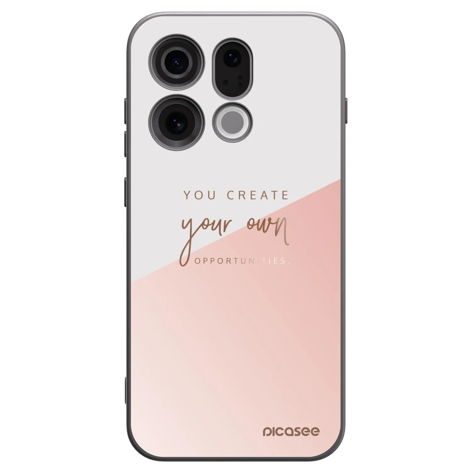 Picasee silikonowe czarne etui na OPPO Find X9 - You create your own opportunities
