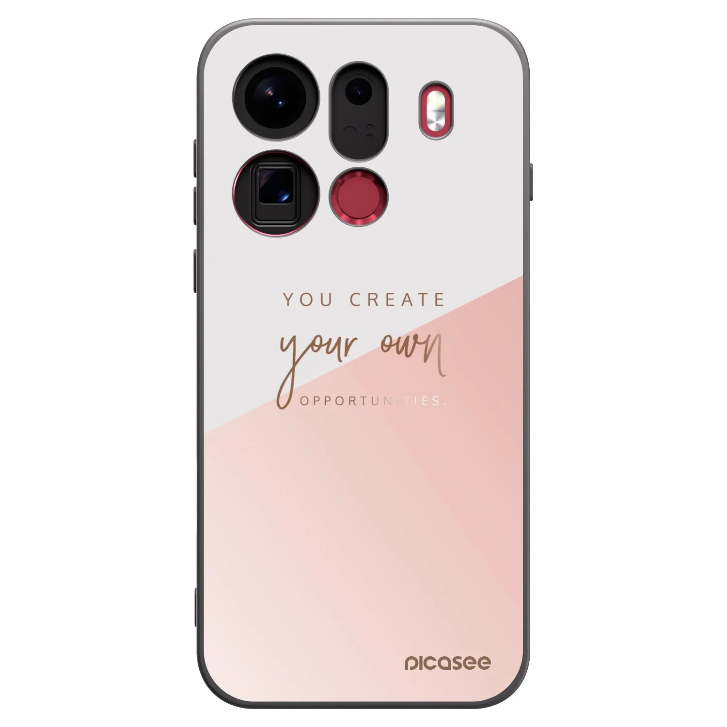 Picasee silikonowe czarne etui na OPPO Find X9 Pro - You create your own opportunities