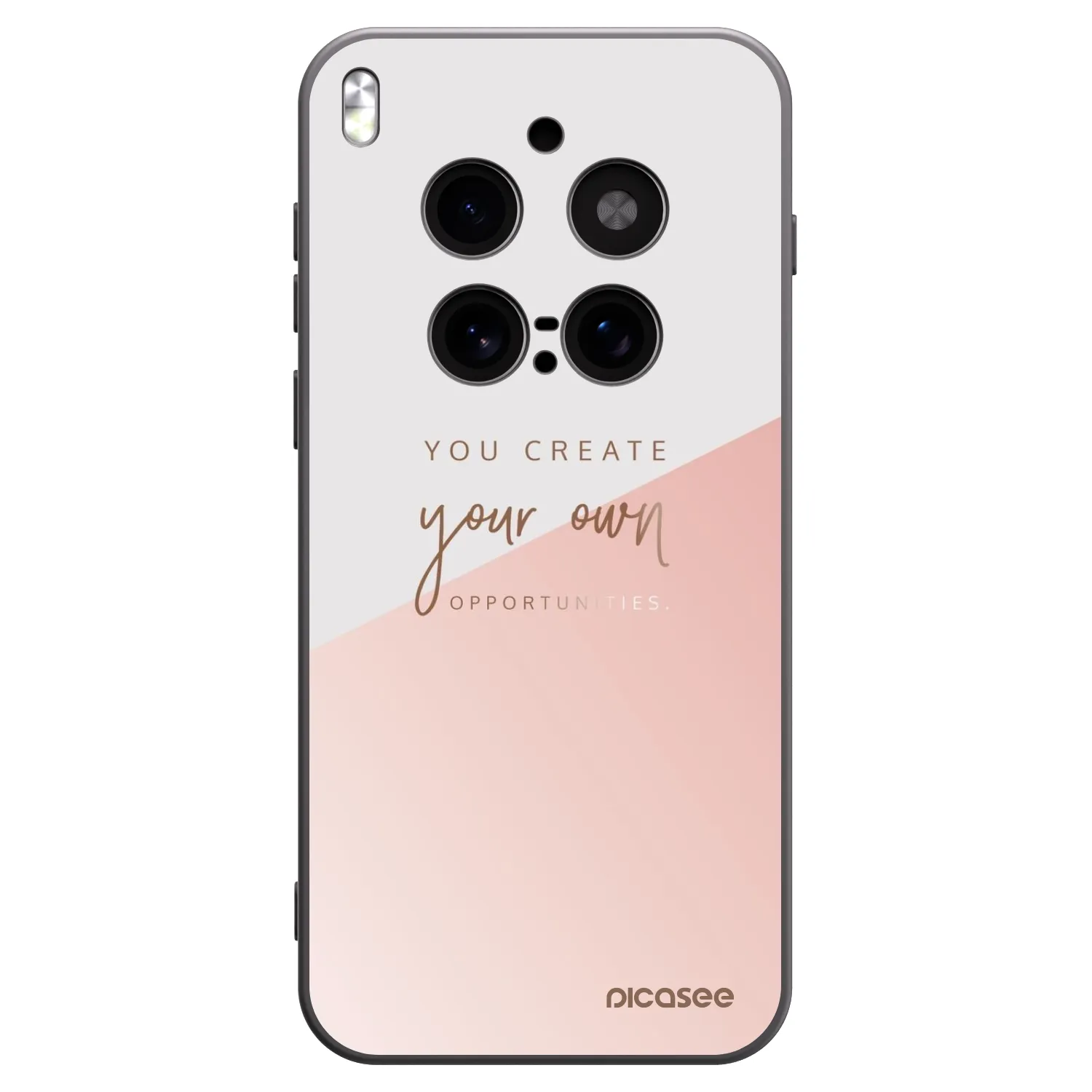 Picasee silikonowe czarne etui na Vivo X300 Pro - You create your own opportunities