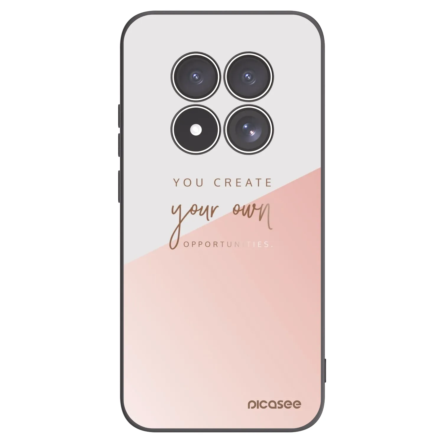 Picasee silikonowe czarne etui na Xiaomi Redmi Note 15 Pro 5G - You create your own opportunities