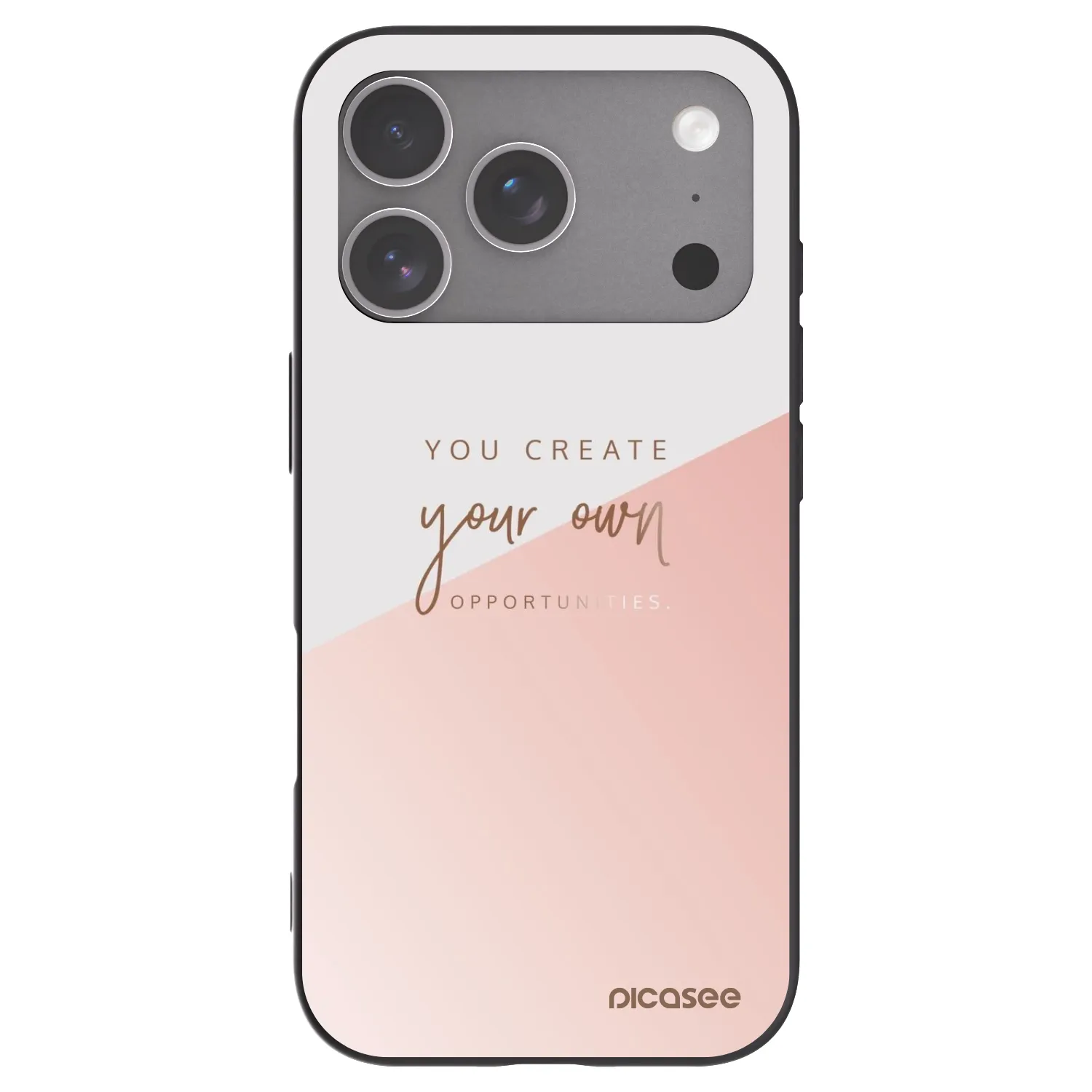 Picasee silikonowe czarne etui na Apple iPhone 18 Pro - You create your own opportunities